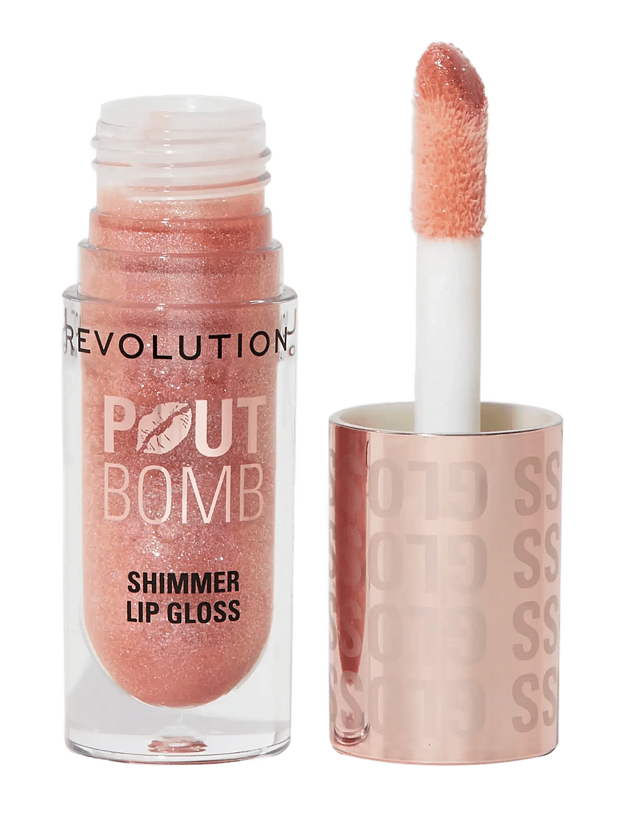 Revolution Beauty London - Revolution Pout Bomb Shimmer Gloss - makeup - glimmer nude - 1