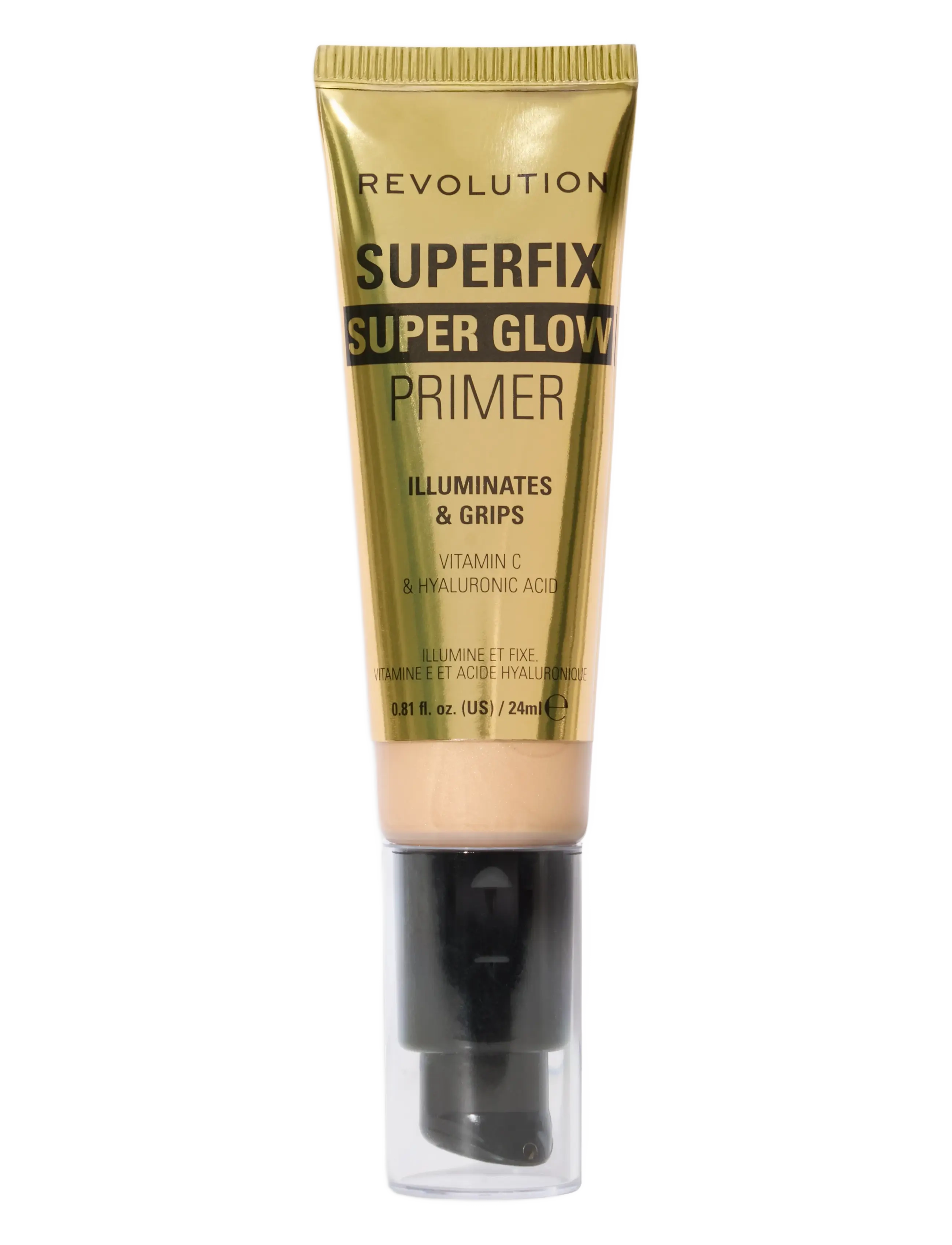 Revolution Beauty London Revolution Superfix Grip Superglow Primer Gold, One Size, Gold, Ansigt > Ansigtsprimer, Dame