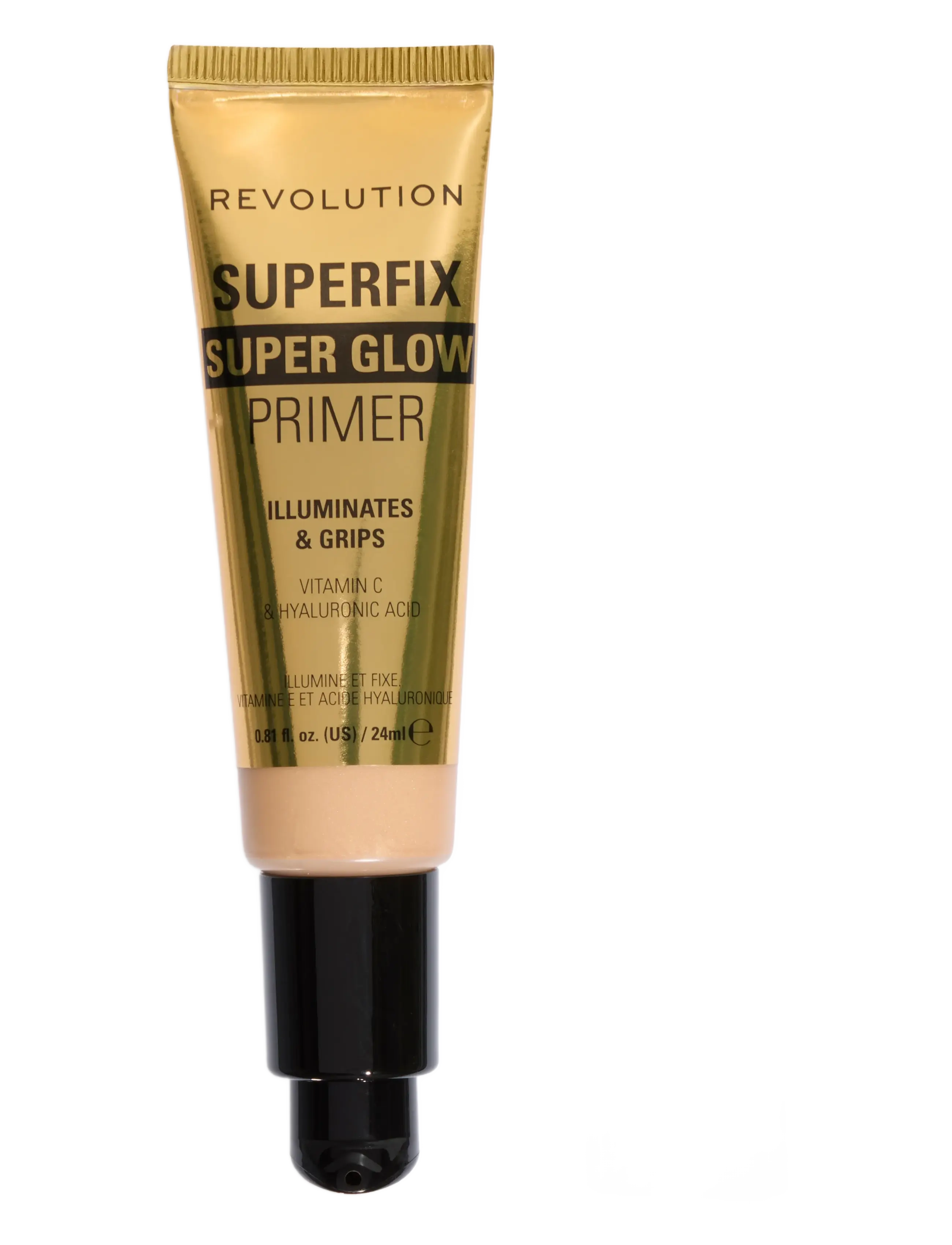 Revolution Beauty London - Revolution Superfix Grip Superglow Primer Gold - gold primer - 1