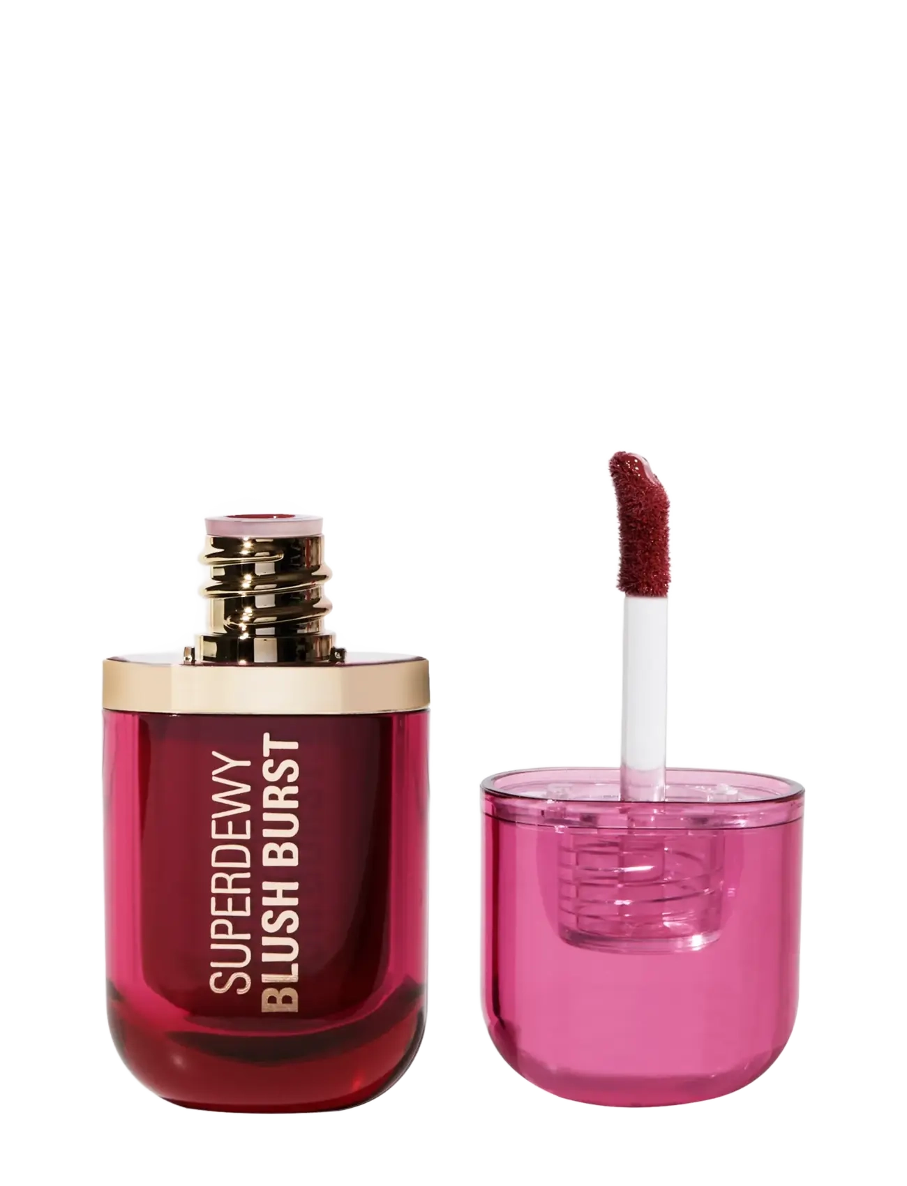 Revolution Beauty London - Revolution Superdewy Blush Plump Serum Liquid Blush - smink - wine gummy berry - 1