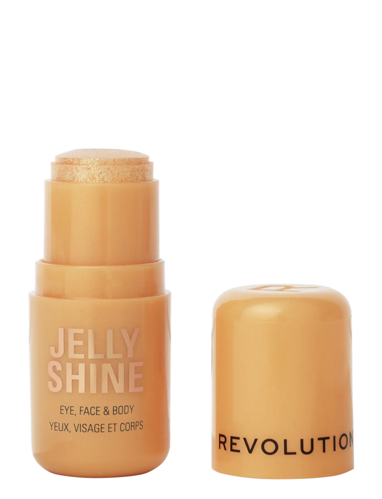 Revolution Beauty London - Revolution Jelly Shine Shadow and Highlight Stick - förðunarvörur - celestial gold - 1