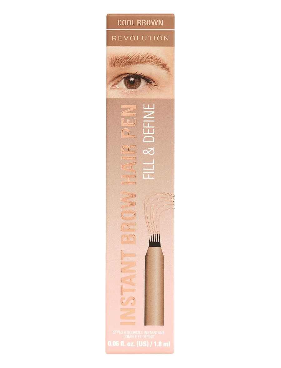 Revolution Beauty London - Revolution Instant Brow Pen - silmad ja kulmud - cool brown - 0