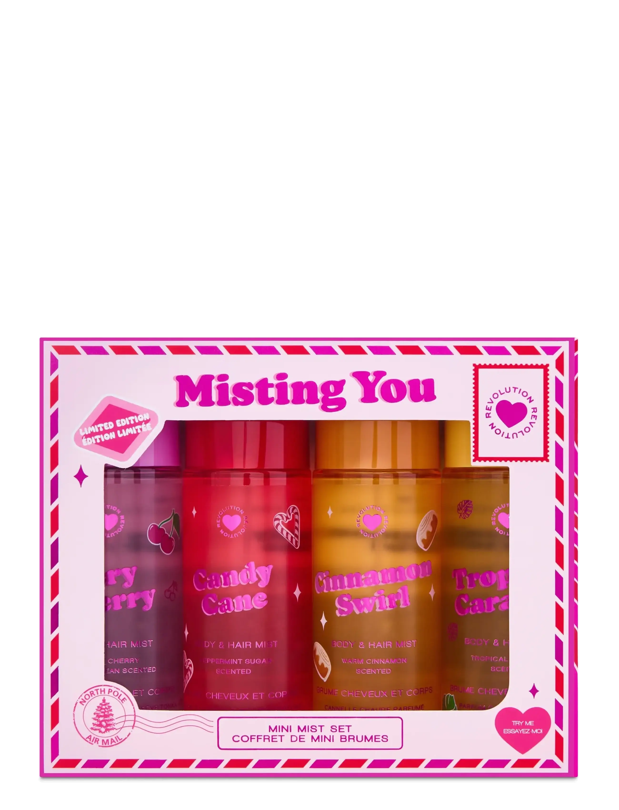 Revolution Beauty London I Heart Revolution Misting You Mini Body Mist Set​, One Size, Multi/patterned, Fragrance > Fragrance Mists, Dame