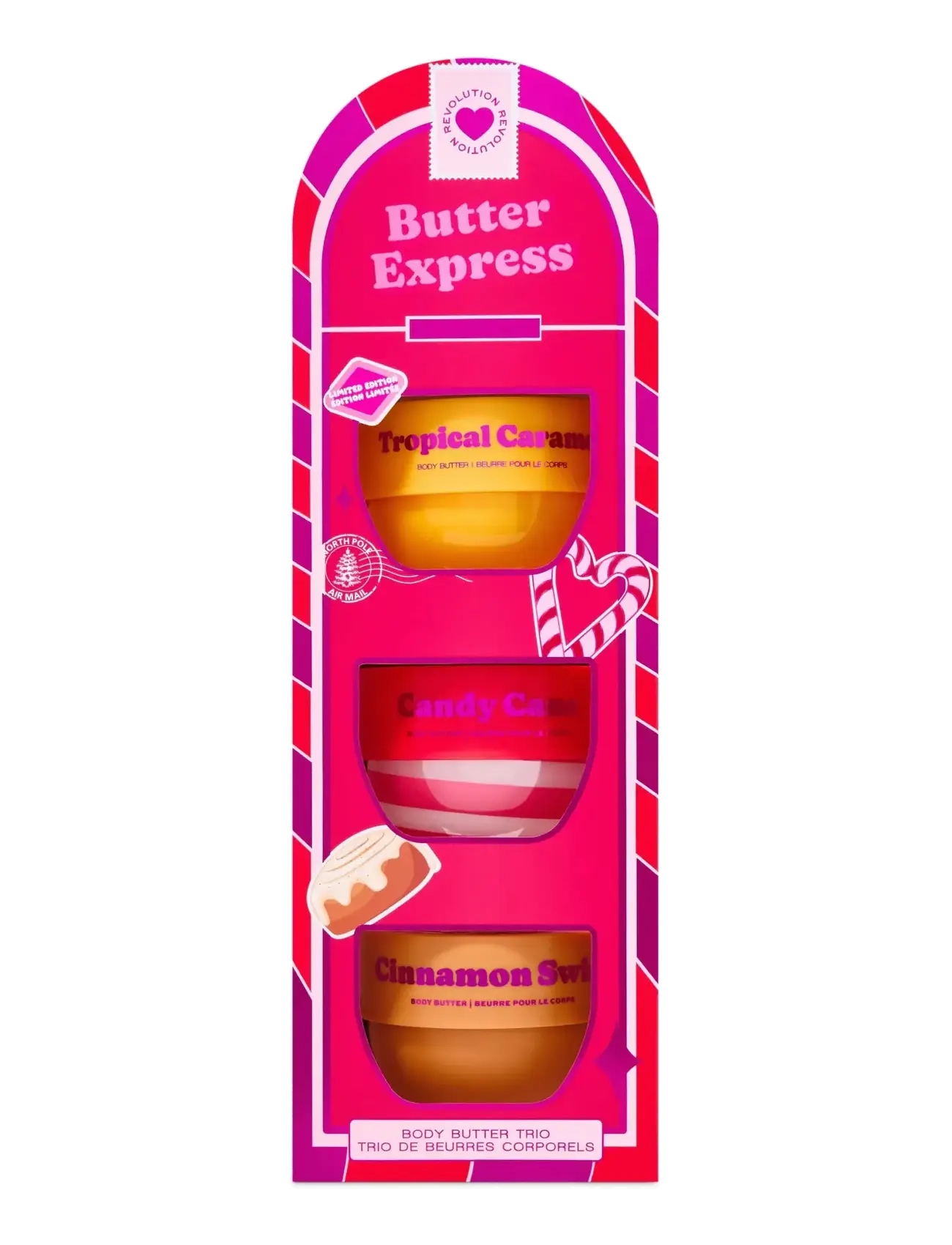 Revolution Beauty London I Heart Revolution Butter Express Body Butter Trio​, Kropssmør, Multi/mønstret, Str: ONE SIZE