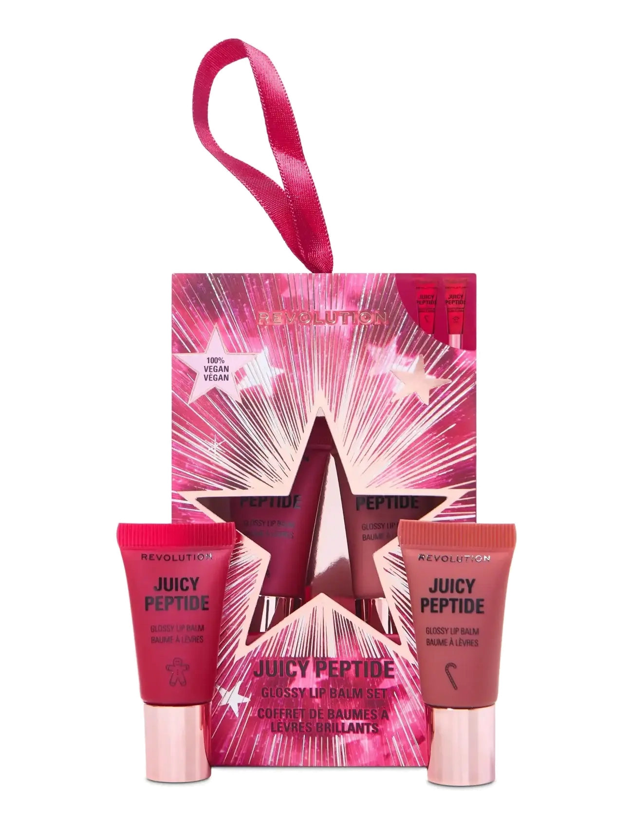 Revolution Beauty London Revolution Juicy Peptide Mini Lip Balm Gift Set - Mors dag-presenter - JUICY PEPTIDE / pink/rose