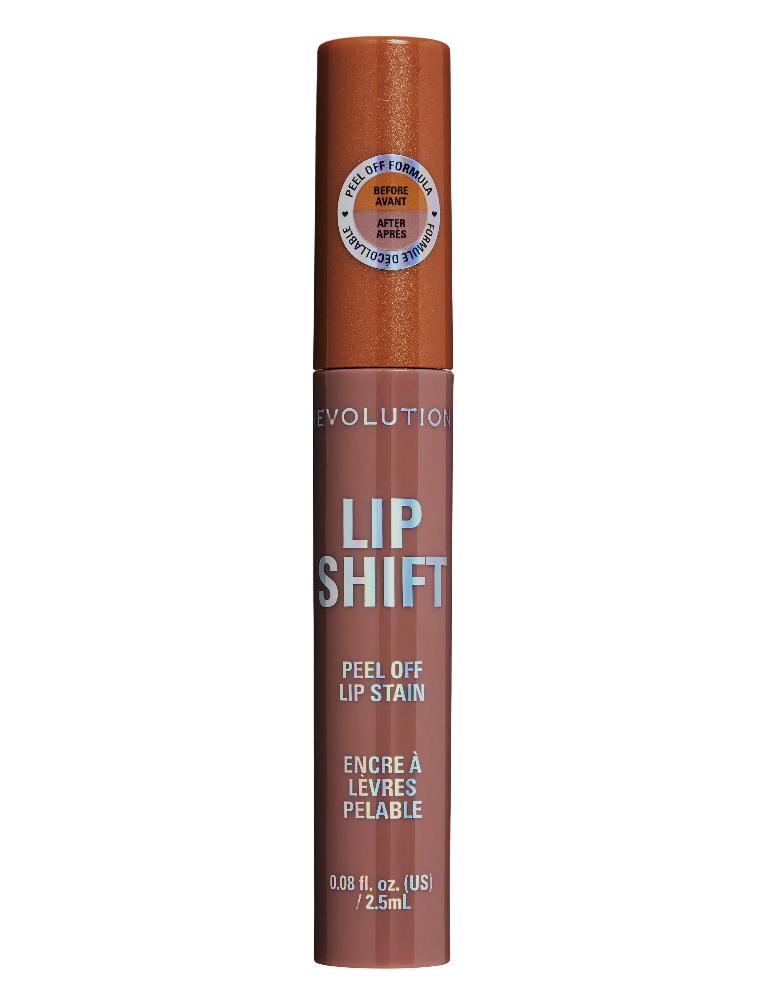 Revolution Beauty London Revolution Lip Shift Peel Off Lip Stain, Læbefarve & Cheek Tint, Brun, Str: 2.5 ML