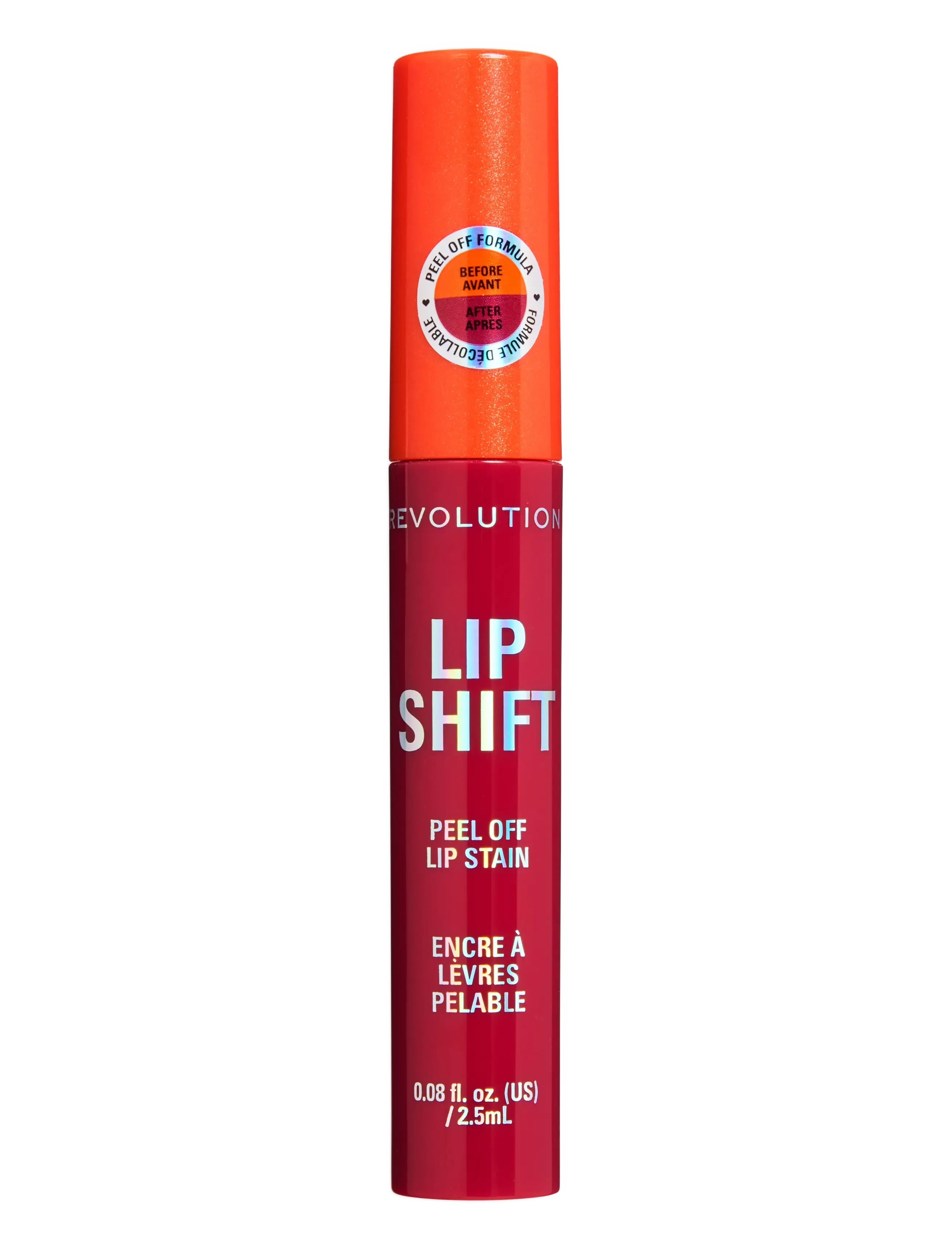 Revolution Beauty London Revolution Lip Shift Peel Off Lip Stain, Læbefarve & Cheek Tint, Rød, Str: 2.5 ML