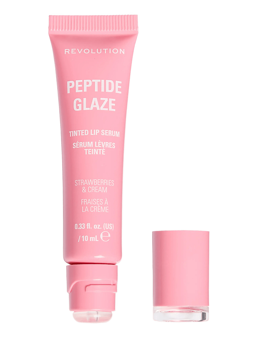 Revolution Beauty London - Revolution Peptide Glaze Tinted Lip Serum - makeup - strawberries - 1