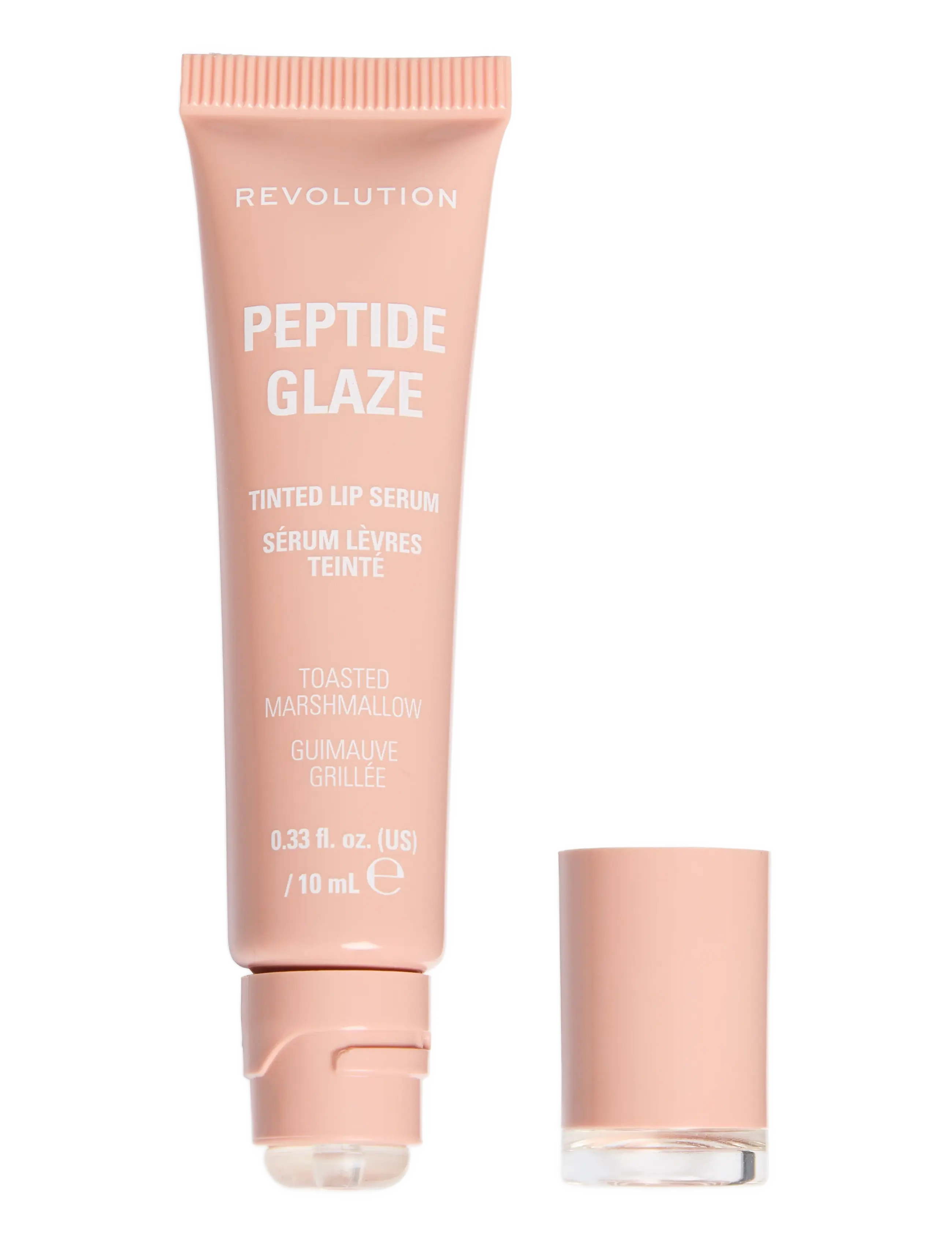 Revolution Beauty London - Revolution Peptide Glaze Tinted Lip Serum Toasted Marshmallow - toasted marshmallow - 1
