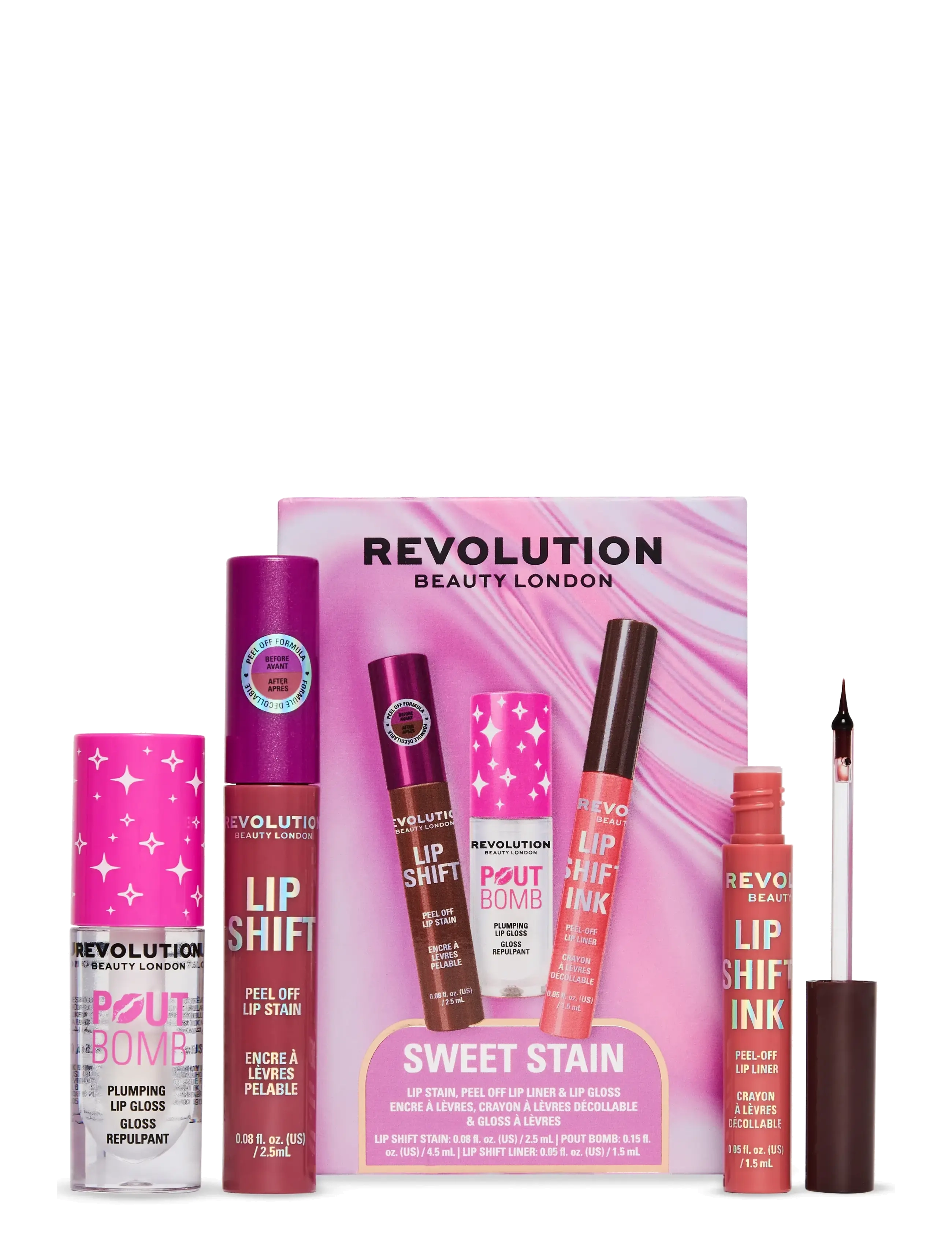 Revolution Beauty London - Revolution Sweet Stain Lip Trio - multi-colored - 1