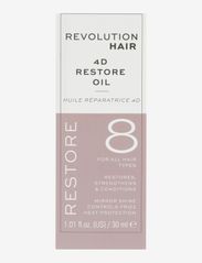 Revolution Haircare - Revolution Haircare 8 4D Restore Oil 30ml - hårolier - basic white - 2