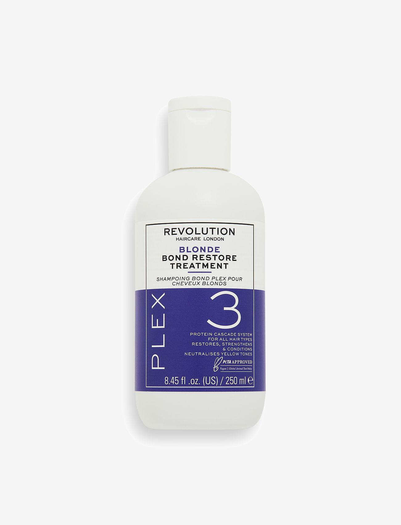 Revolution Haircare - Revolution Haircare Blond Plex 3 Bond Restore Treatment 250ml - värvihooldused - purple - 0