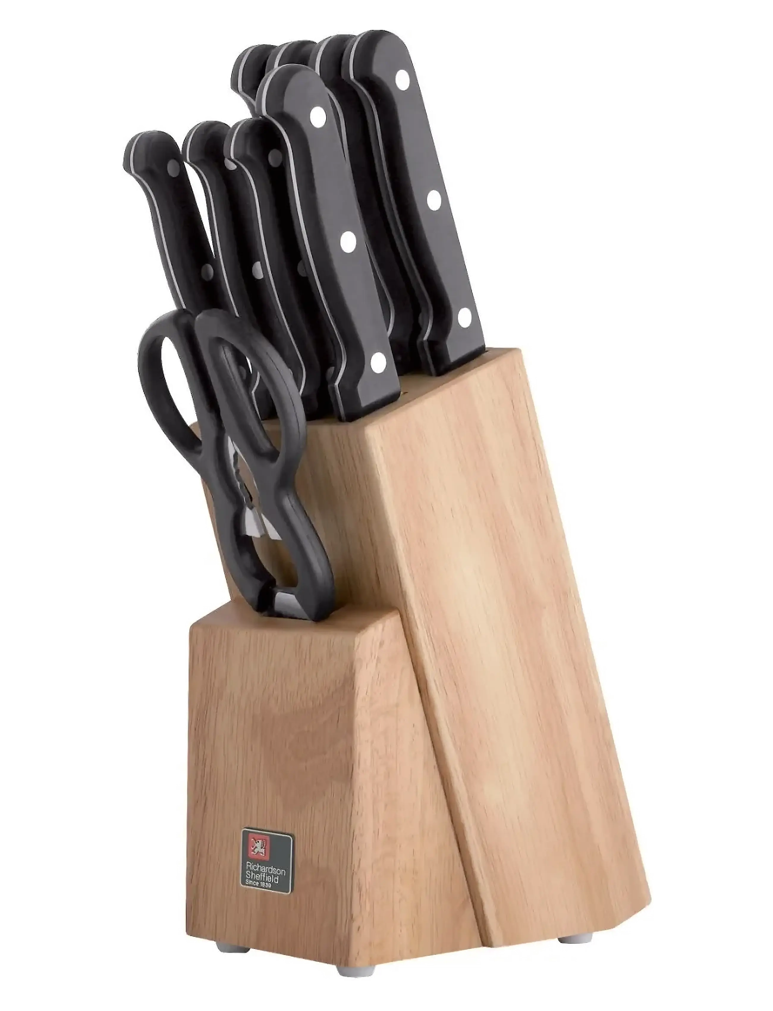Richardsson Sheffield Artisan Knife Block 9-Psc, One Size, Brown, Knive Og Tilbehør > Knivsæt, Unisex
