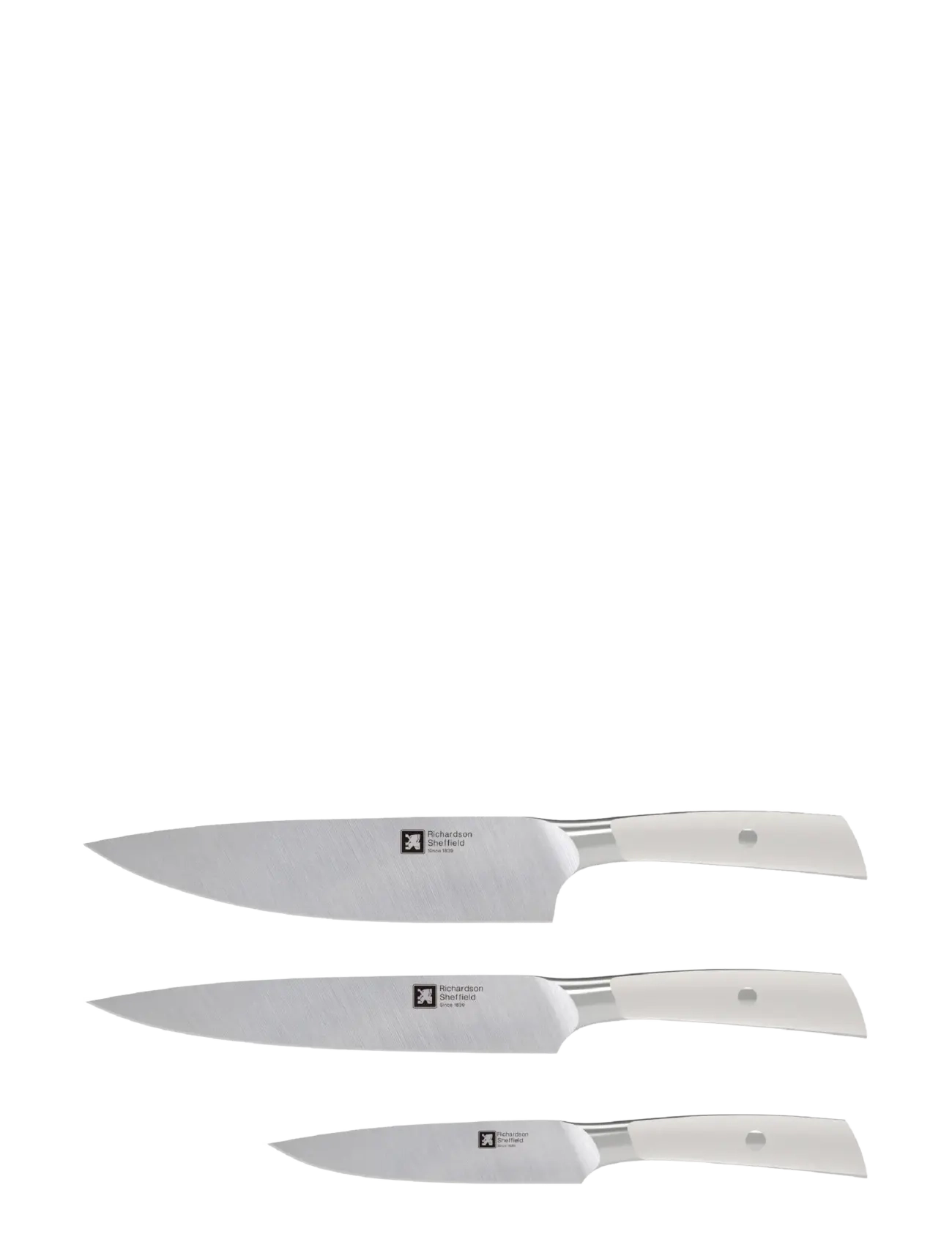 Richardsson Sheffield Supreme Knifeset 3-Psc, Kokkekniv, Sølv, Str: ONE SIZE