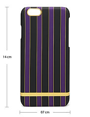 Richmond & Finch - IP6-093 - phone cases - acai stripes - gold details - 3
