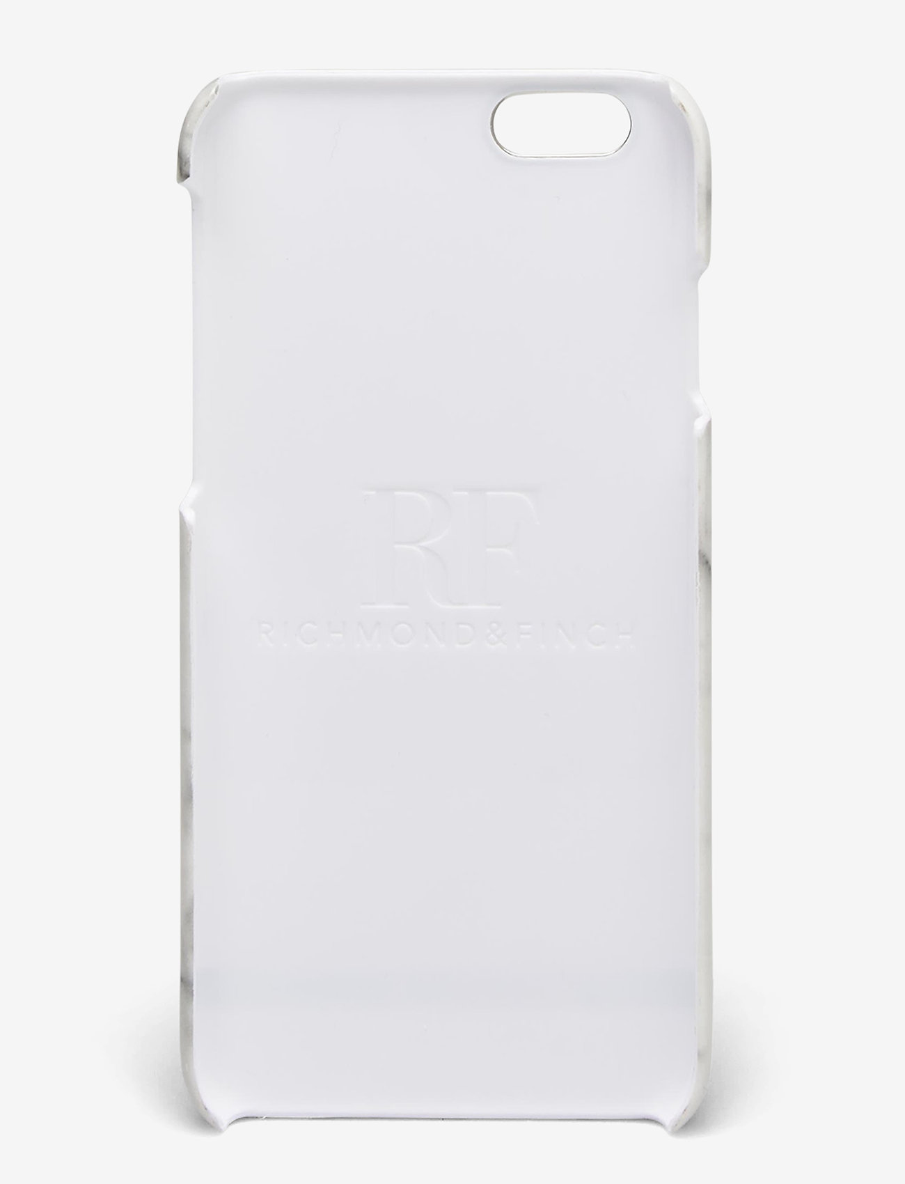 Richmond & Finch - IP6-115 - phone cases - white marble - silver details - 1