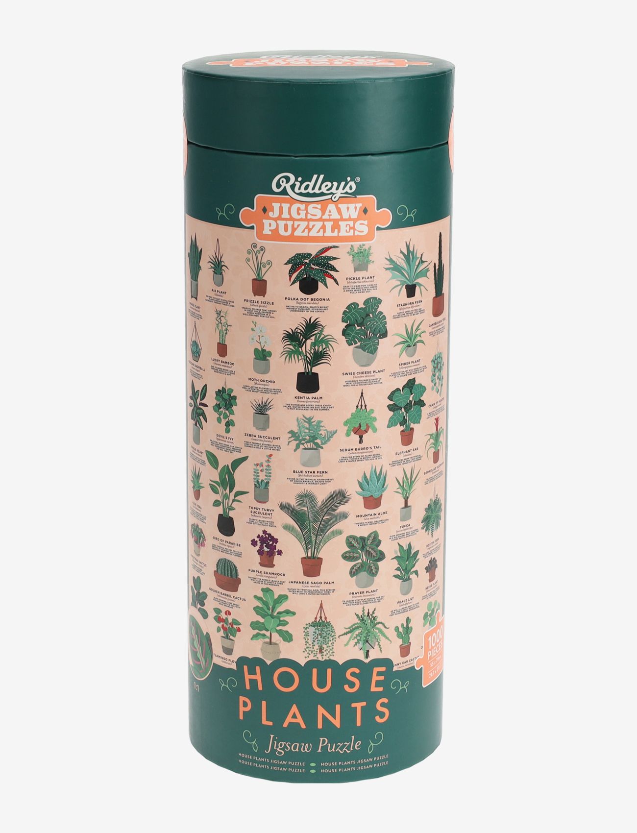 Ridley's Games - Puzzle House Plants 1000 pcs - bursdagsgaver - green - 1