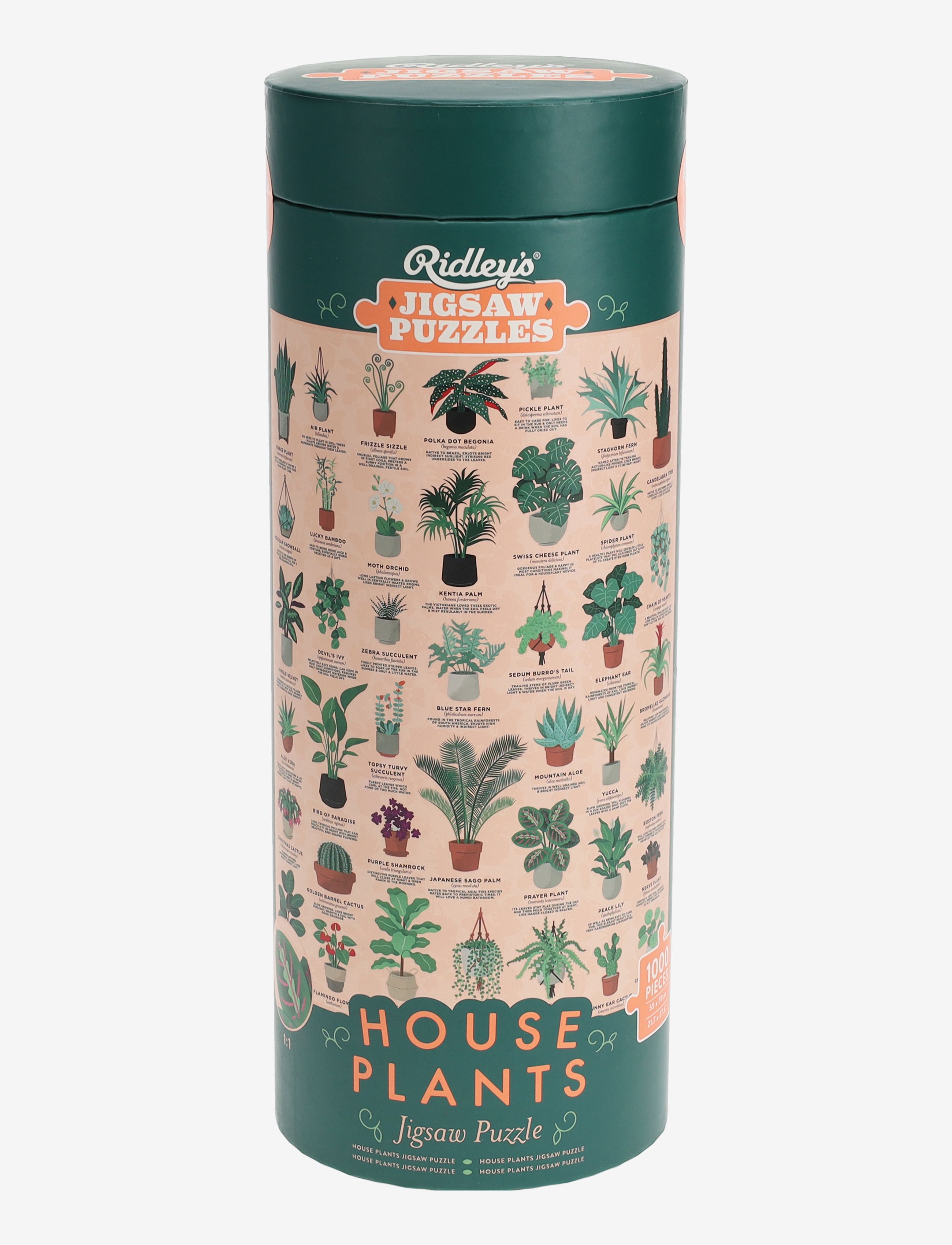Ridley's Games - Puzzle House Plants 1000 pcs - versla eftir verði - green - 1
