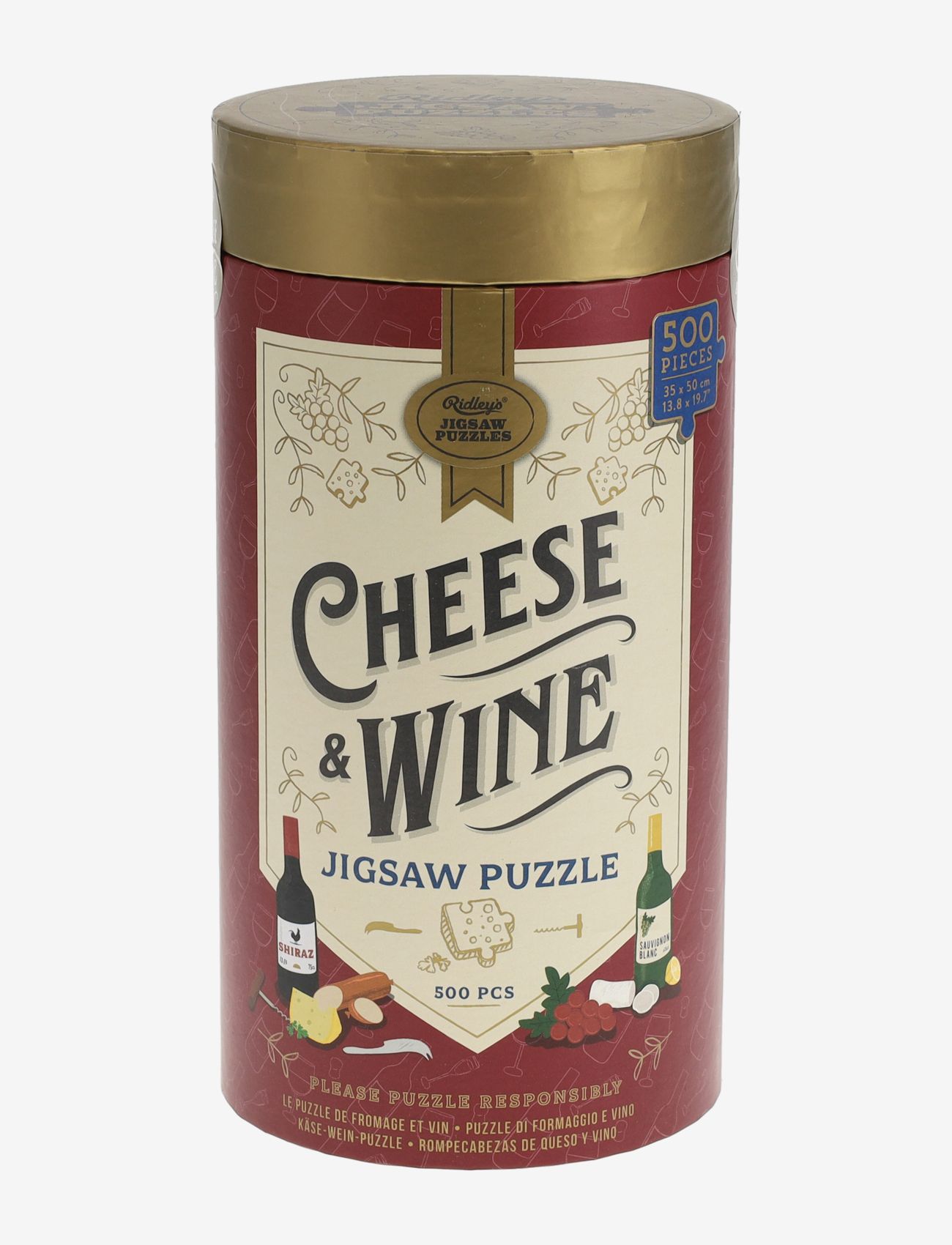 Ridley's Games - Puzzle Cheese & Wine 500 pcs - osta hinnan perusteella - red - 1