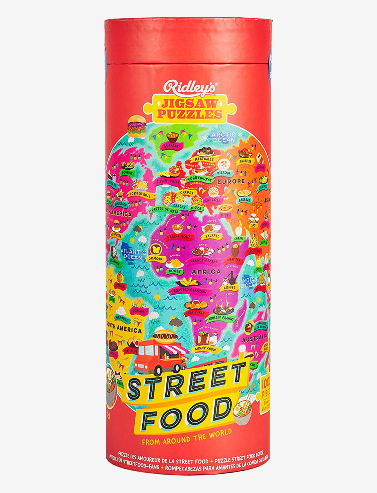 Ridley's Games - Puzzle Street Food 1000 pcs - red - 0