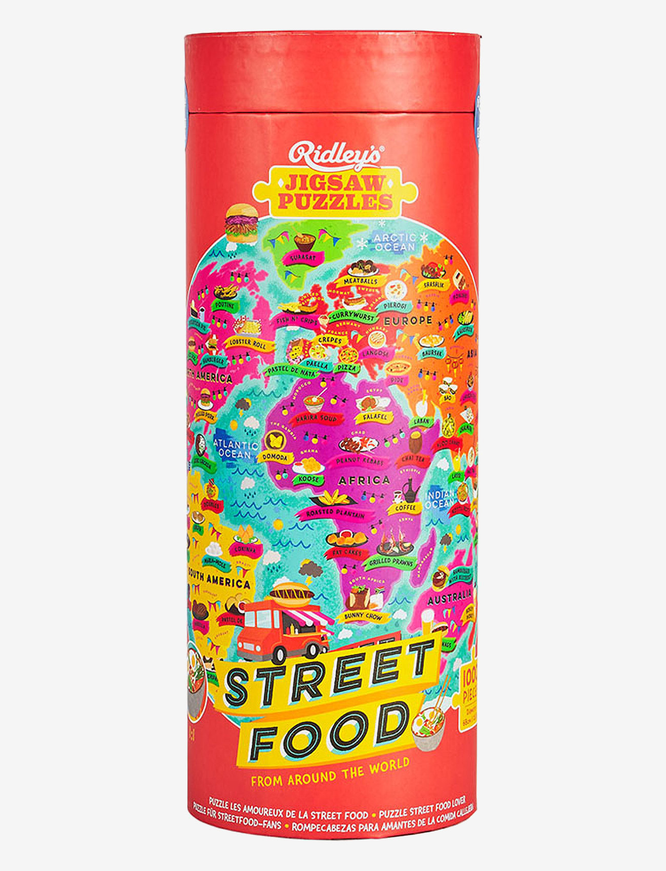 Ridley's Games - Puzzle Street Food 1000 pcs - lowest prices - red - 0
