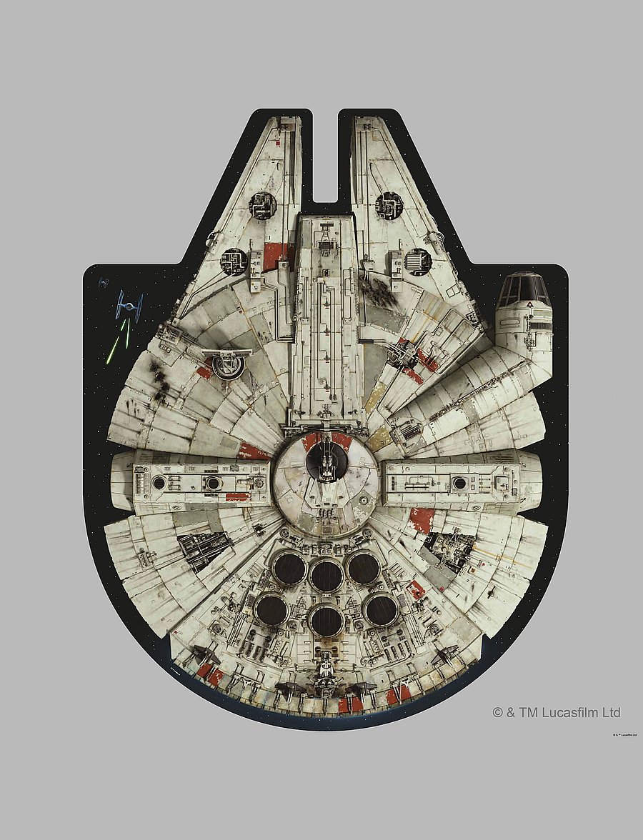 Ridley's Games - Star Wars Puzzle Millennium Falcon - black - 0