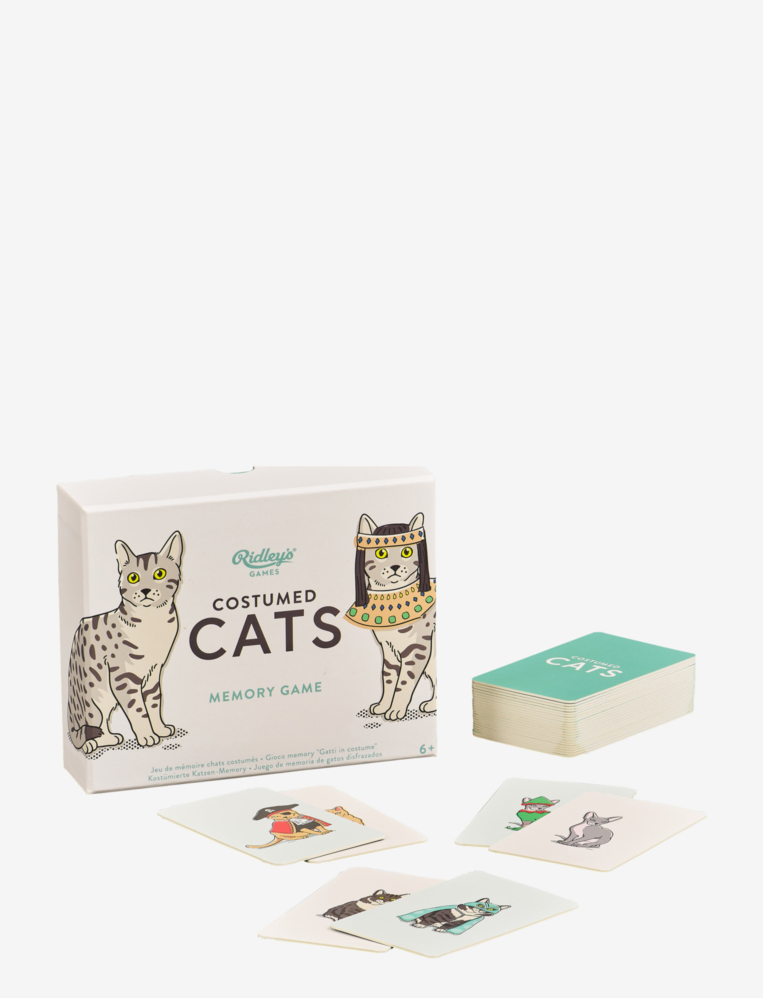 Ridley's Games Costume Cats Memory Game, One Size, Puzzles & Games, Mehrfarbig/gemustert - Homeware