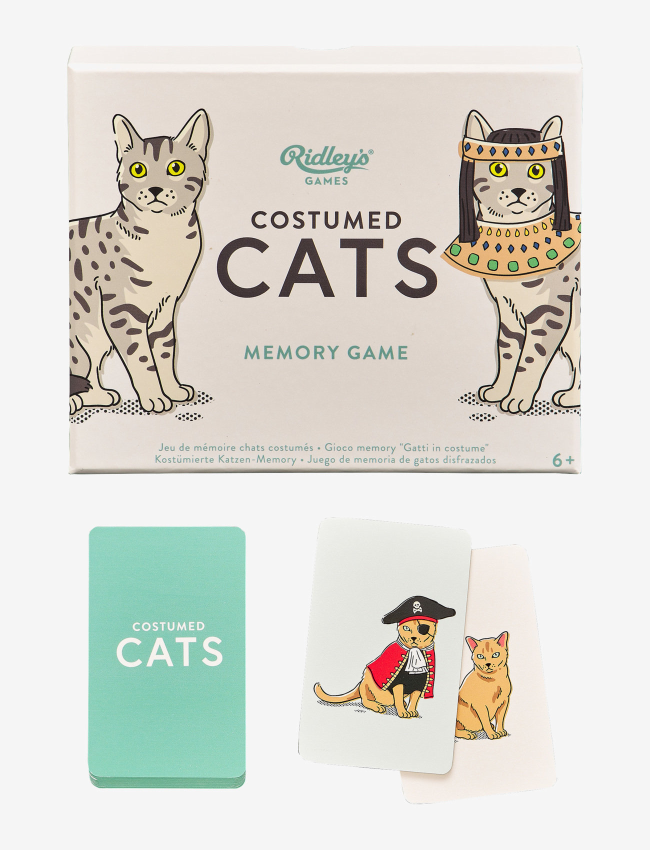 Ridley's Games - Costume Cats Memory Game - zemākās cenas - white - 1