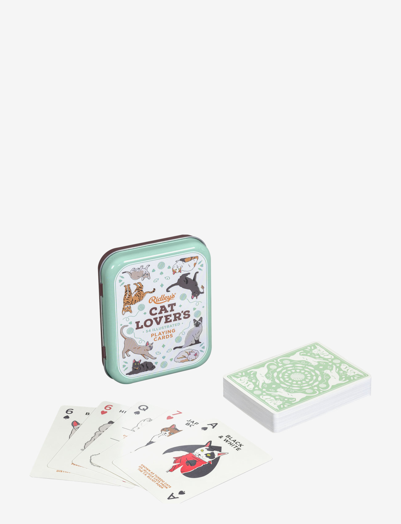 Ridley's Games - Cat Lover's Playing Cards - turquoise - 0