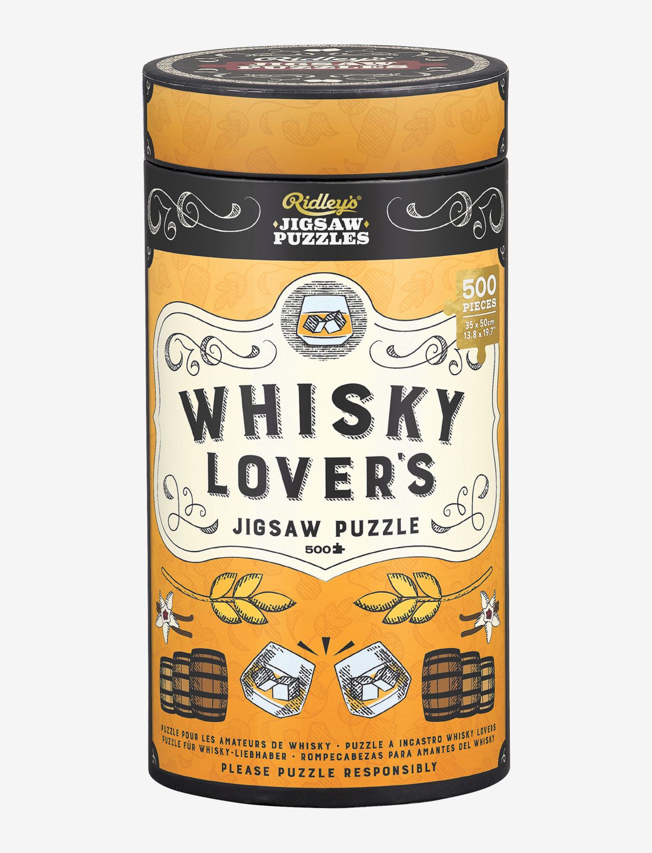 RIDLEY'S GAMES Whisky Puzzle 500 Pcs Gelb - One Size - Unisex