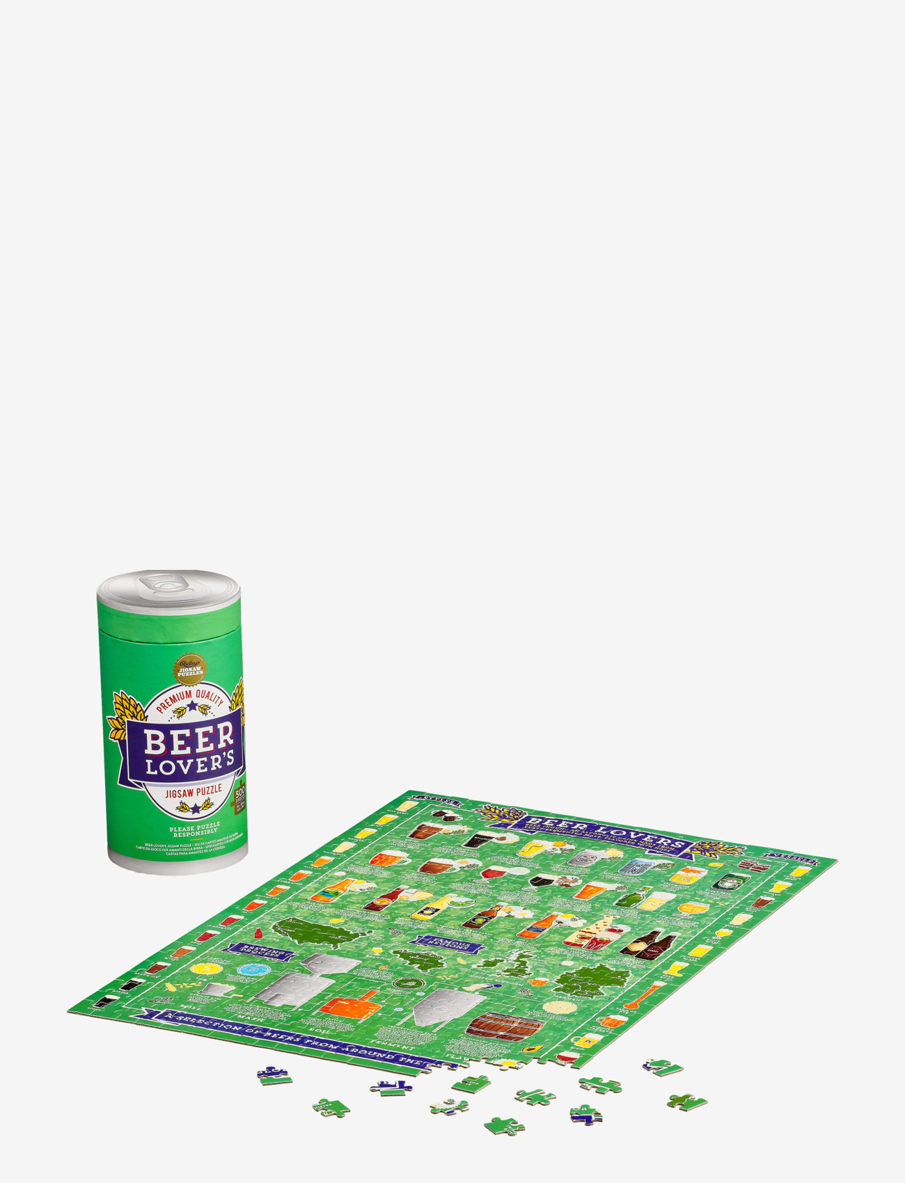 Ridley's Games - Beer Lover's Puzzle 500 pcs - green - 0