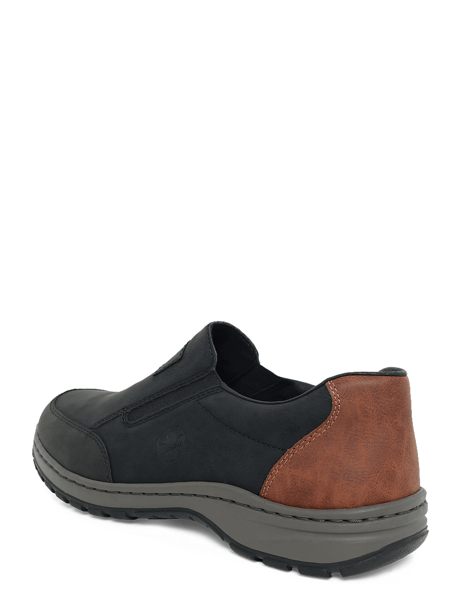 Rieker - Rieker Men's shoes 03354-23 Brown - loafer - black - 2