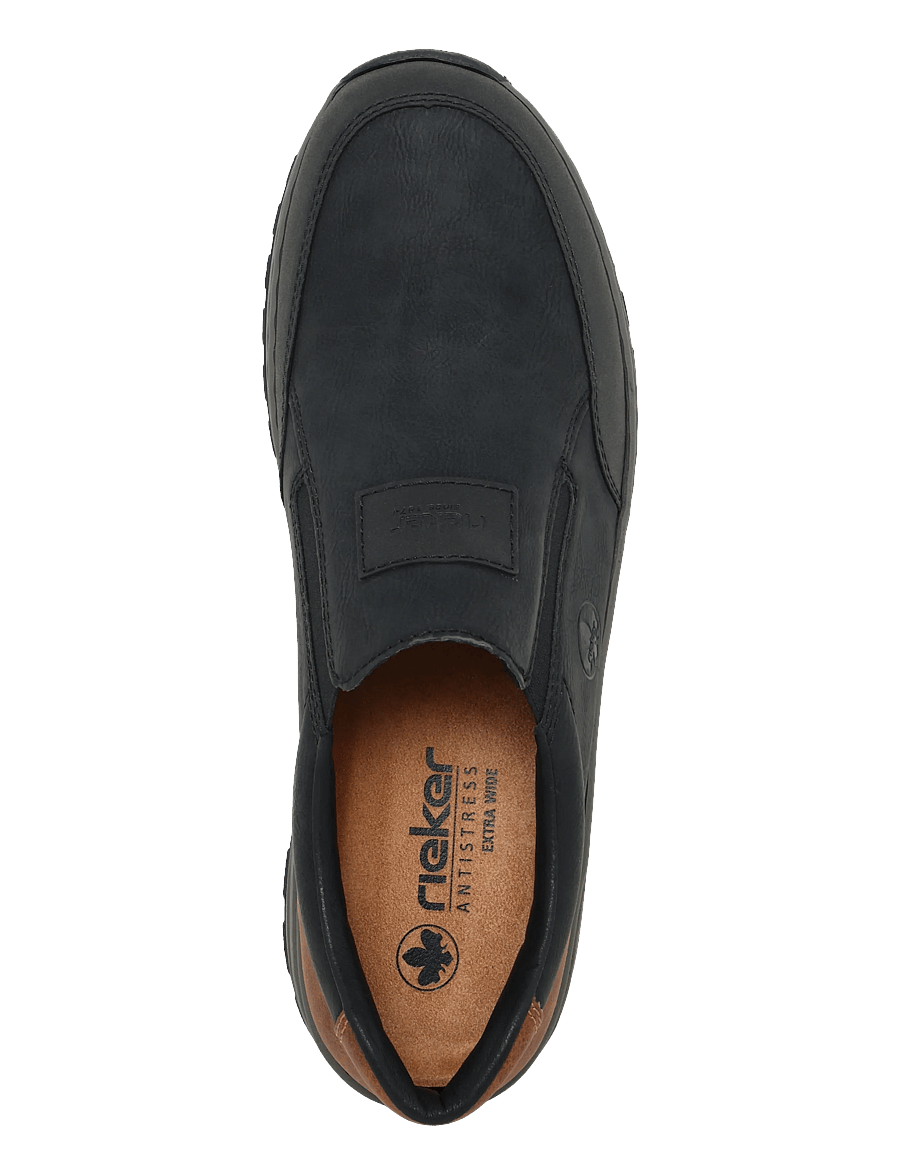 Rieker - Rieker Men's shoes 03354-23 Brown - loafer - black - 4
