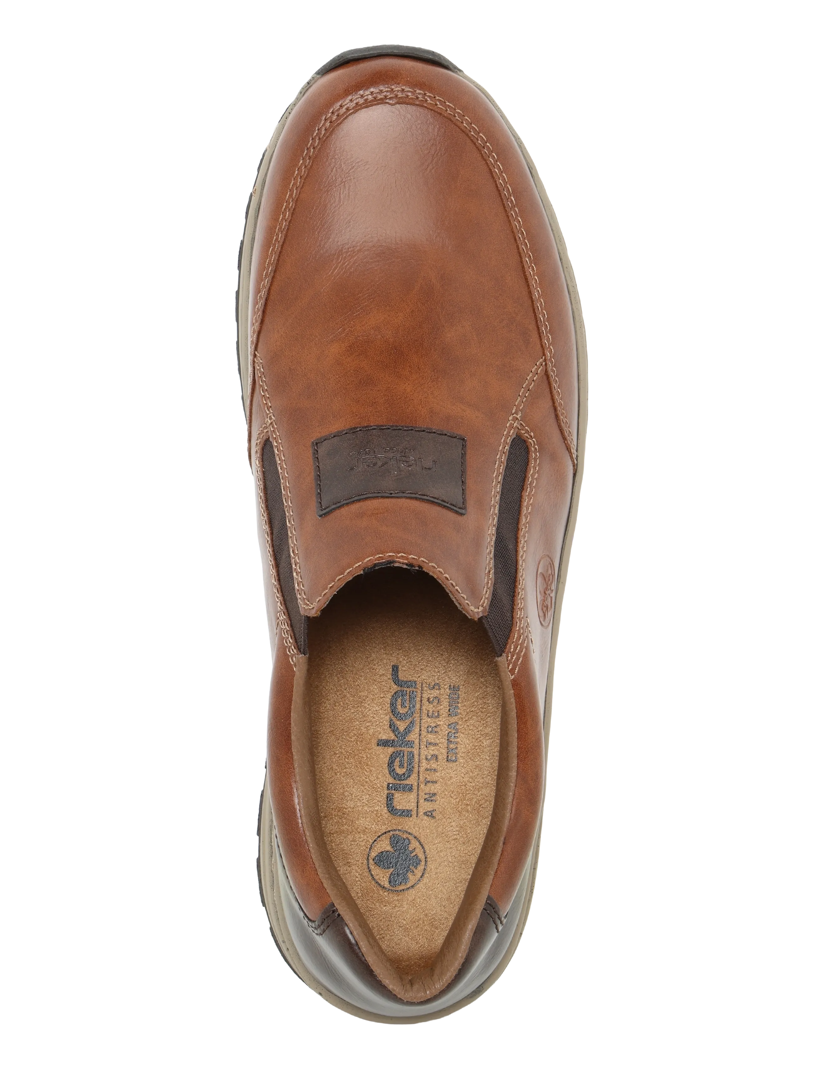 Rieker - Rieker Men's shoes 03354-23 Brown - loafer - brown - 3