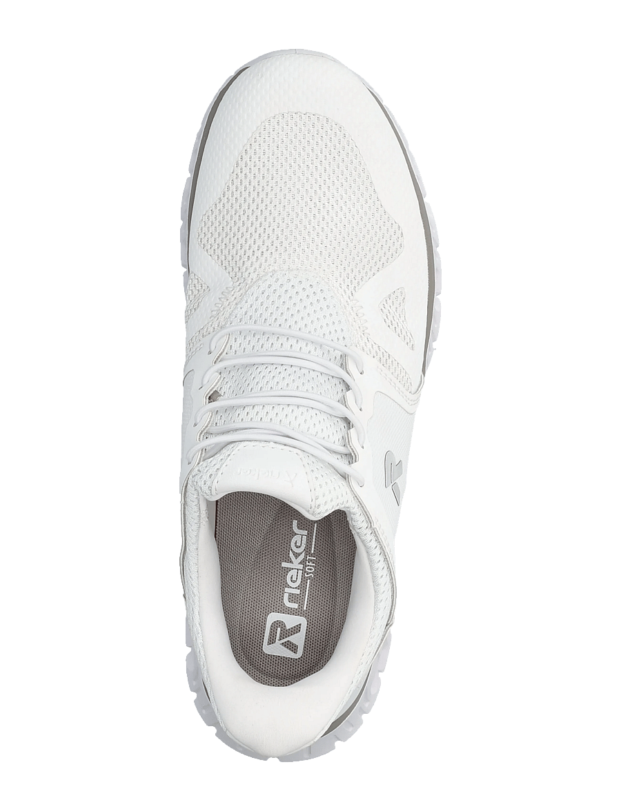Rieker - Rieker Men's shoes 04355-80 White - kõrge säärega tossud - white - 3