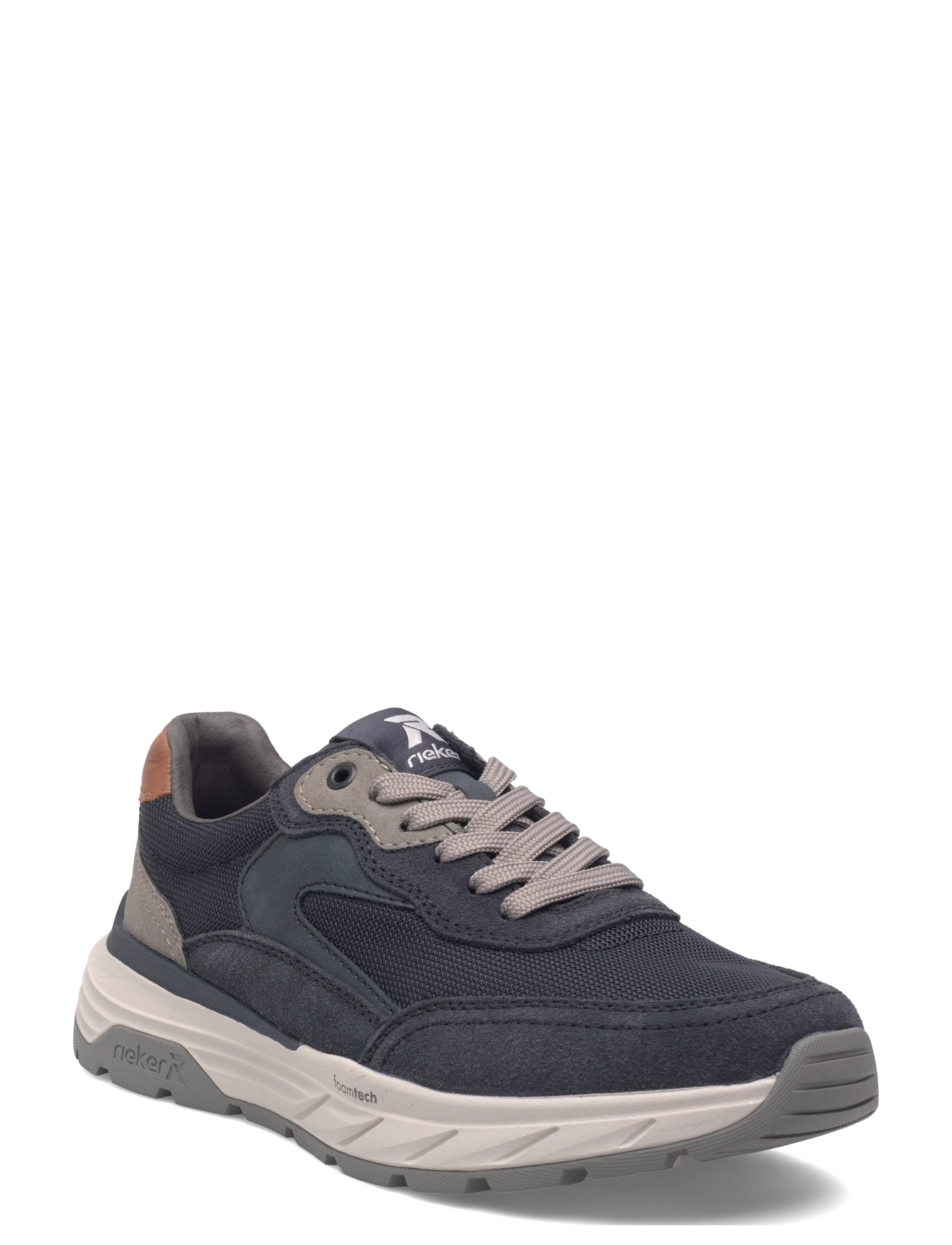 Rieker Rieker Men's Sko 06100-25 Brown, 45, Navy, Sneakers > Sneakers Med Lav Top, Herre