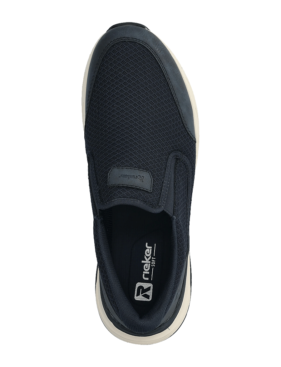 Rieker - Men's shoes - slip-on tossud - blue - 3