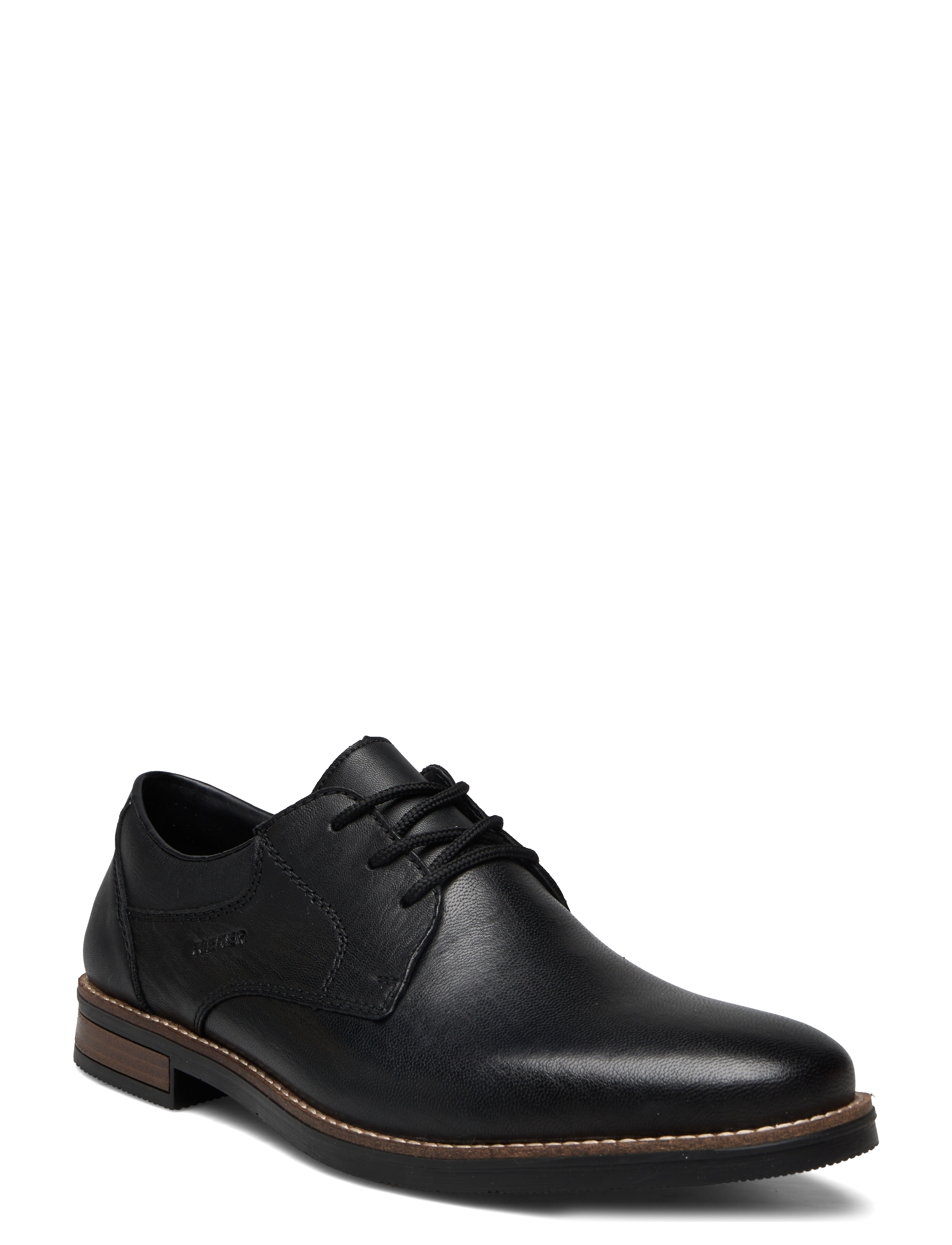 Rieker Rieker Men's Sko 13510-00 Black, 45, Black, Business > Sko Med Snørebånd, Herre