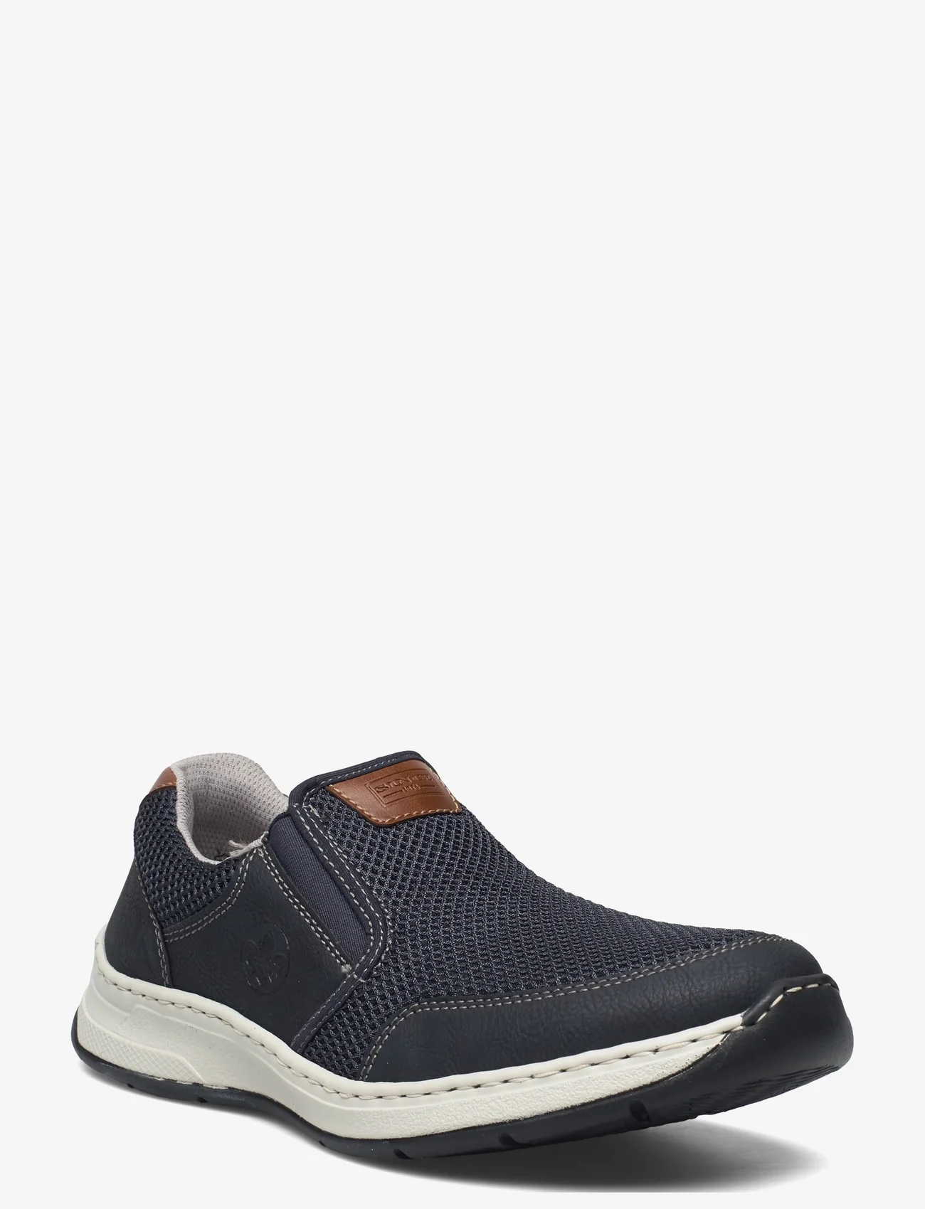 Rieker - 14363-14 - sportiska stila apavi bez aizdares - blue - 0