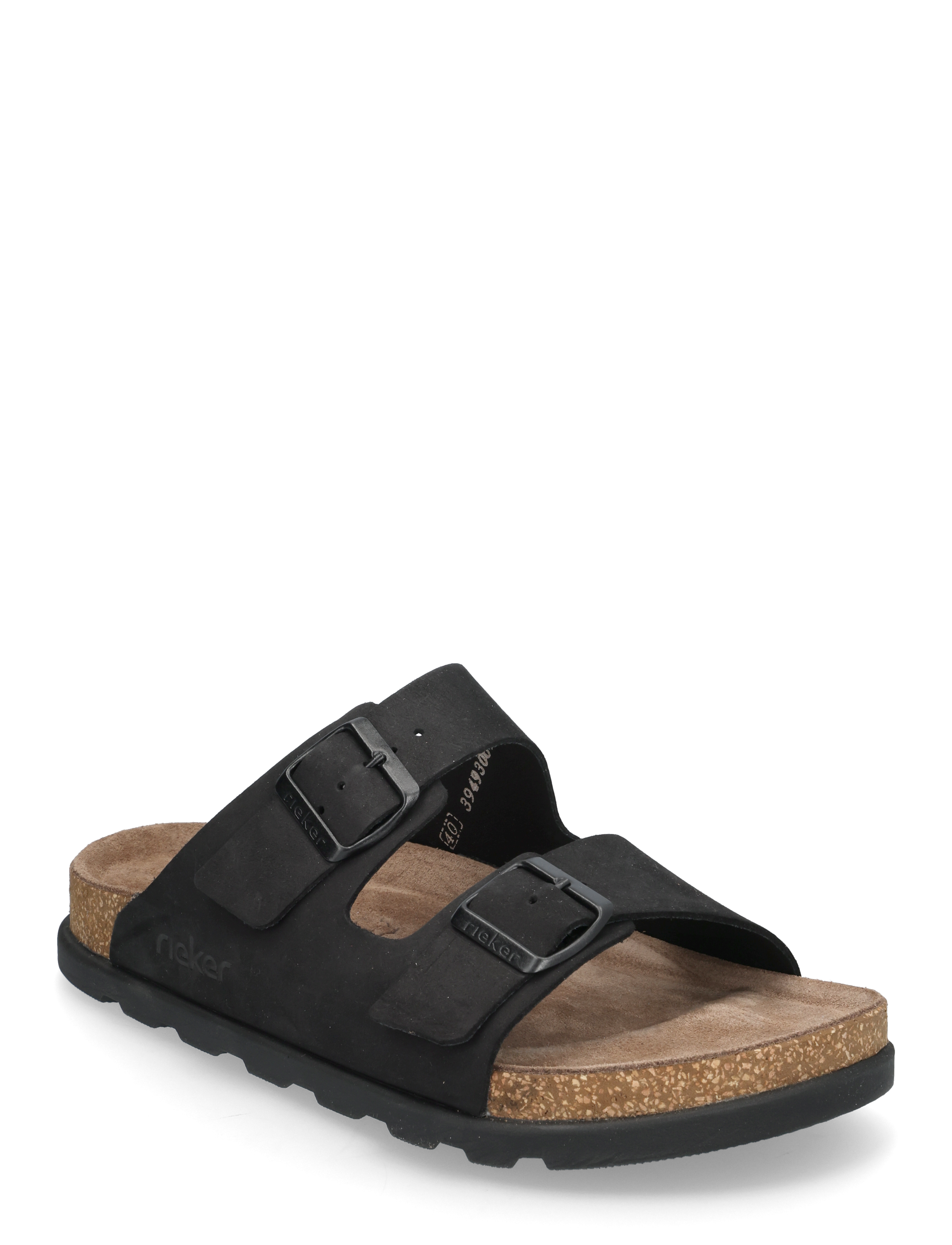 Rieker Mens Sandals, 40, Summer Schuhe, Schwarz - Männerswear