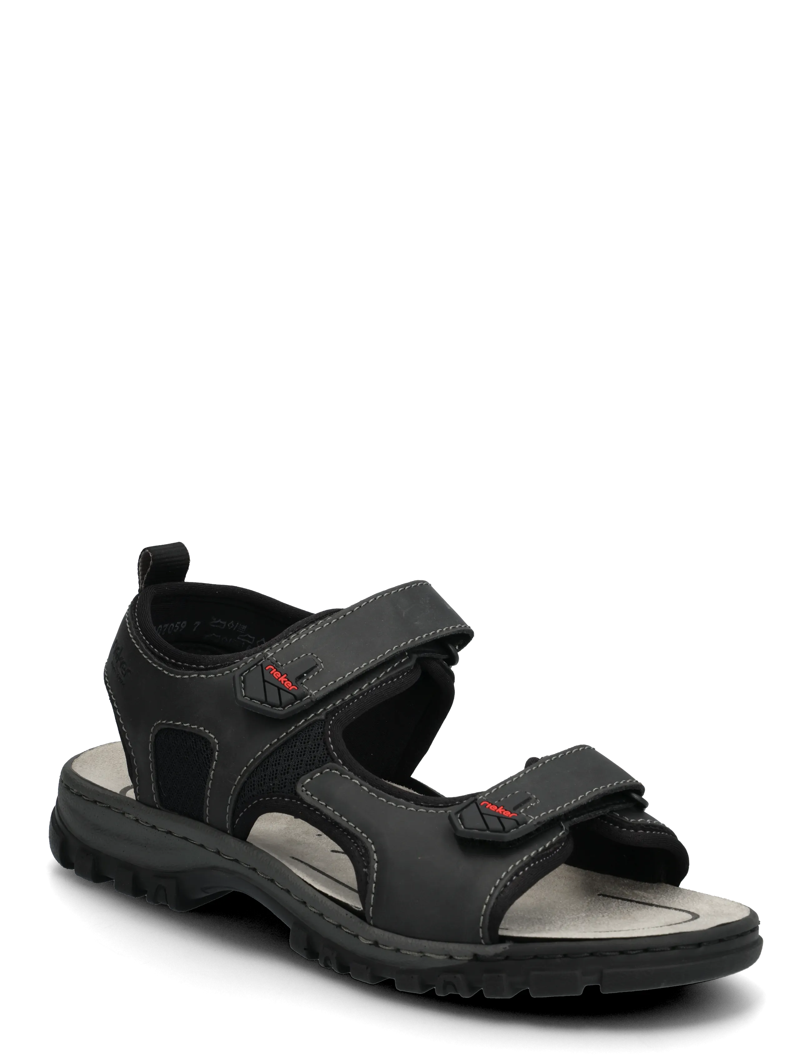 Rieker 25055-64, 46, Schuhe, Schwarz - Sandals, Männerswear