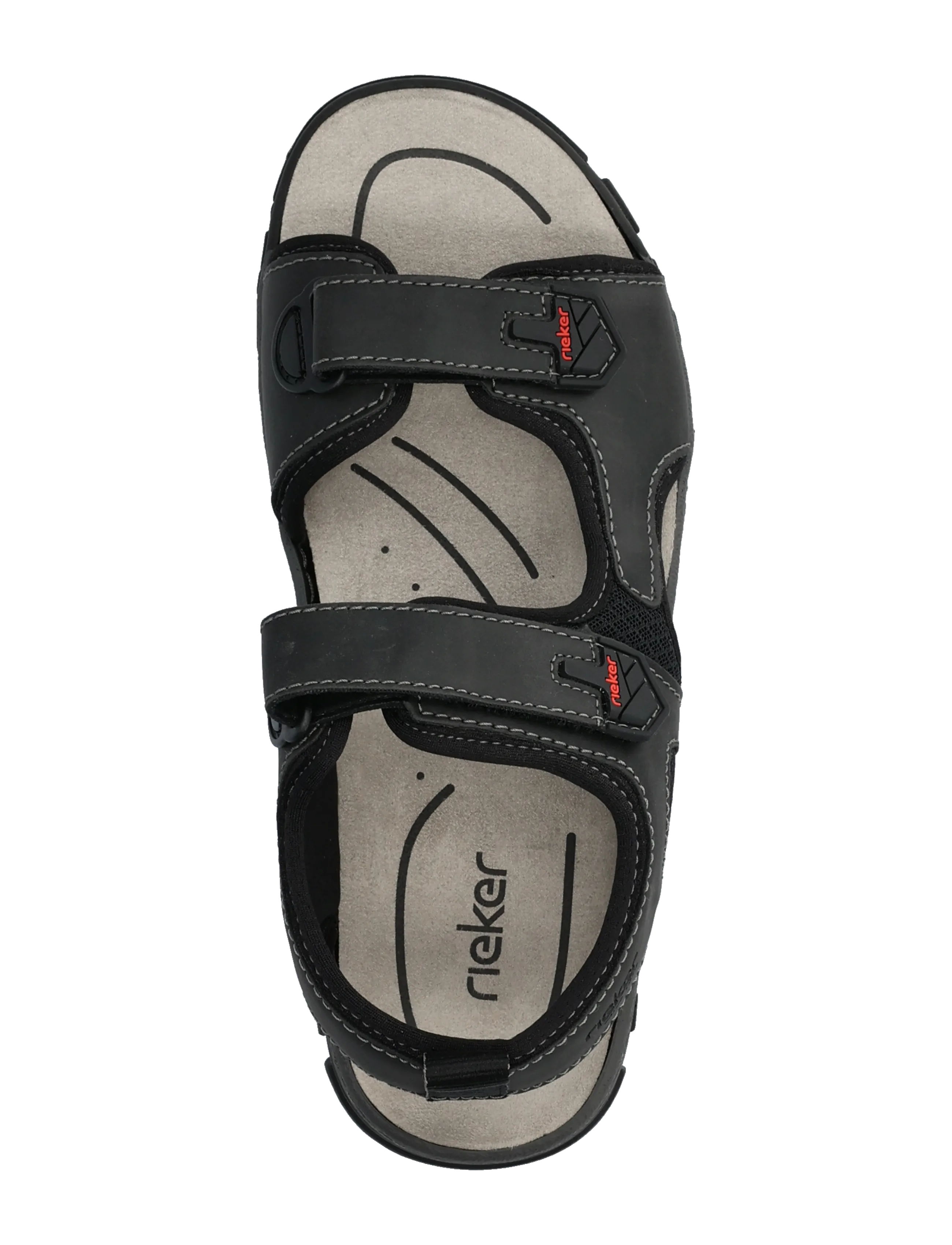 Rieker - 25055-64 - casual sandals - black - 3