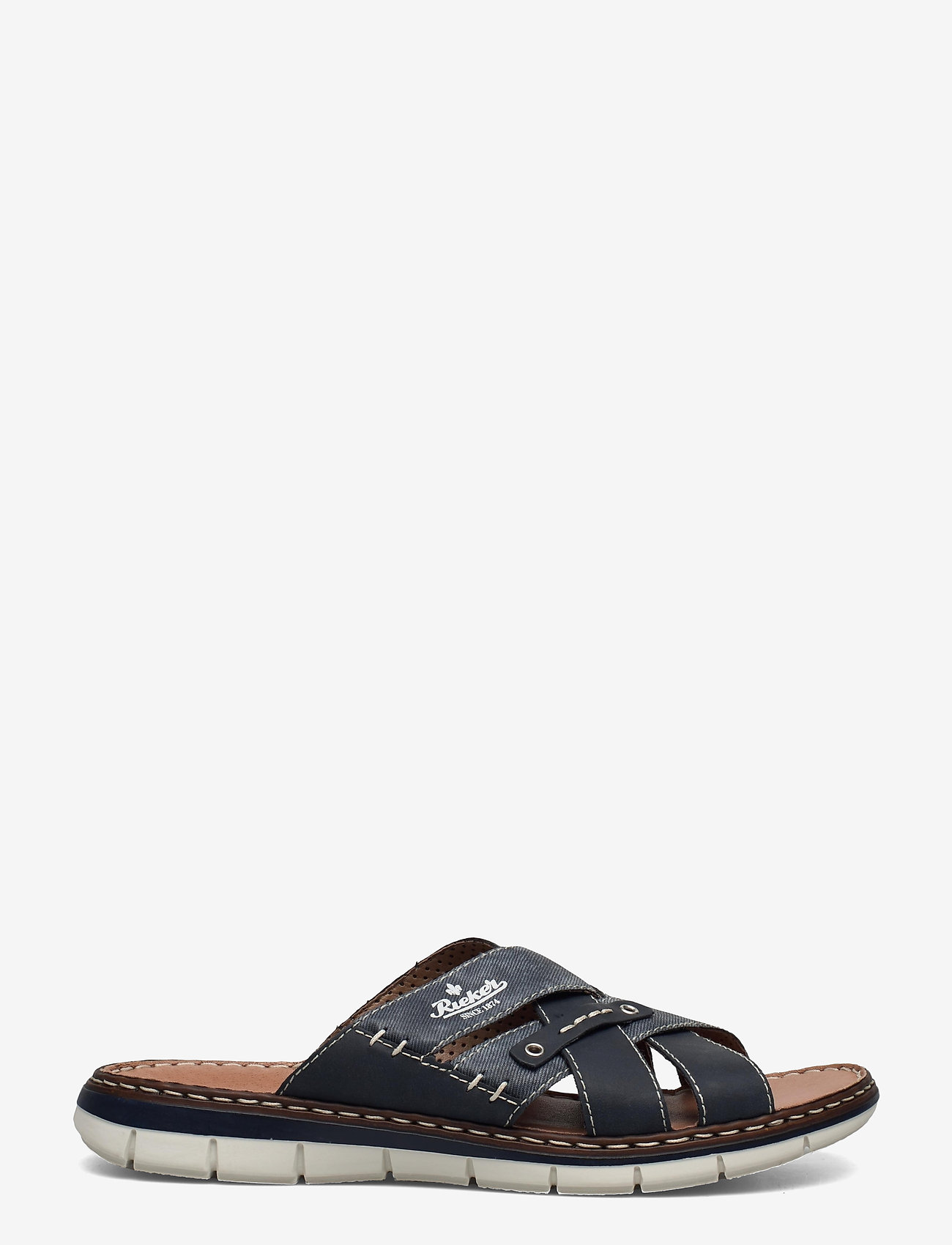 Rieker - Rieker Mens sandals 25199-22 Brown - mænd - blue - 1