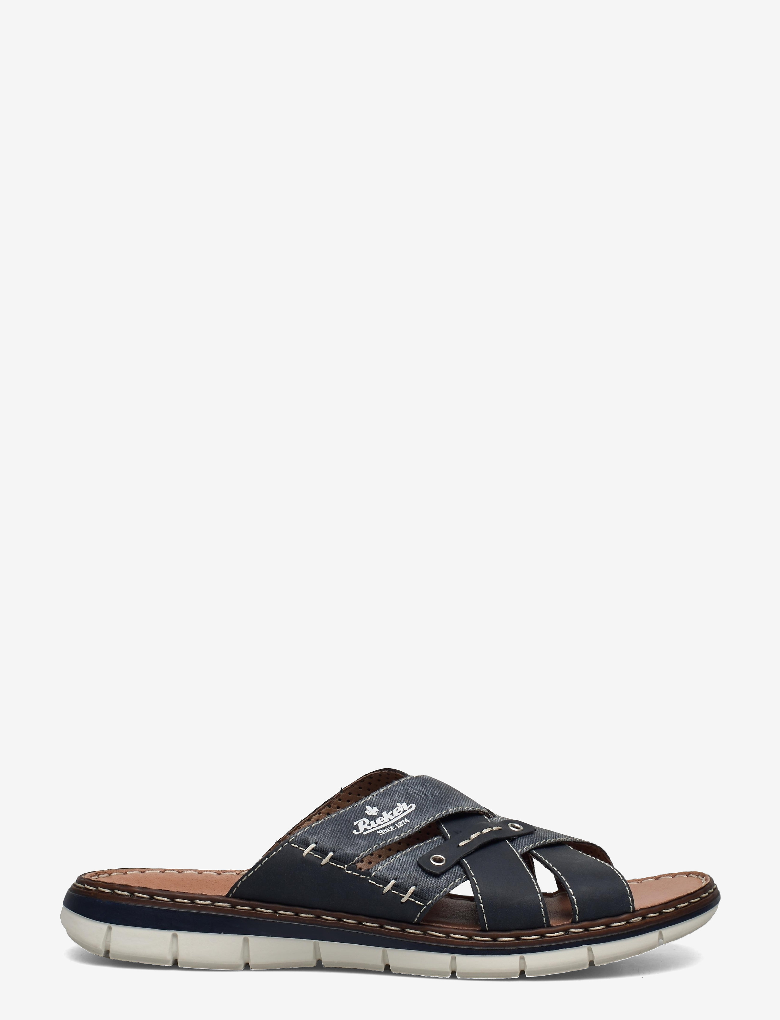 Rieker - Rieker Mens sandals 25199-22 Brown - sandalen - blue - 1