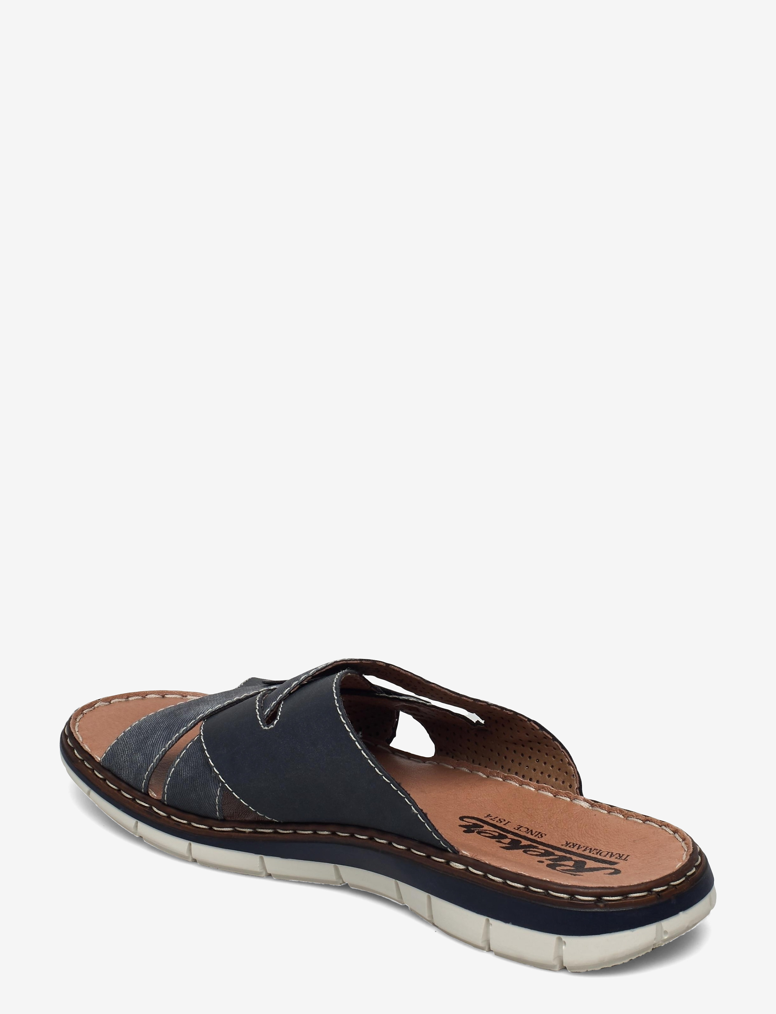 Rieker - Rieker Mens sandals 25199-22 Brown - herren - blue - 2