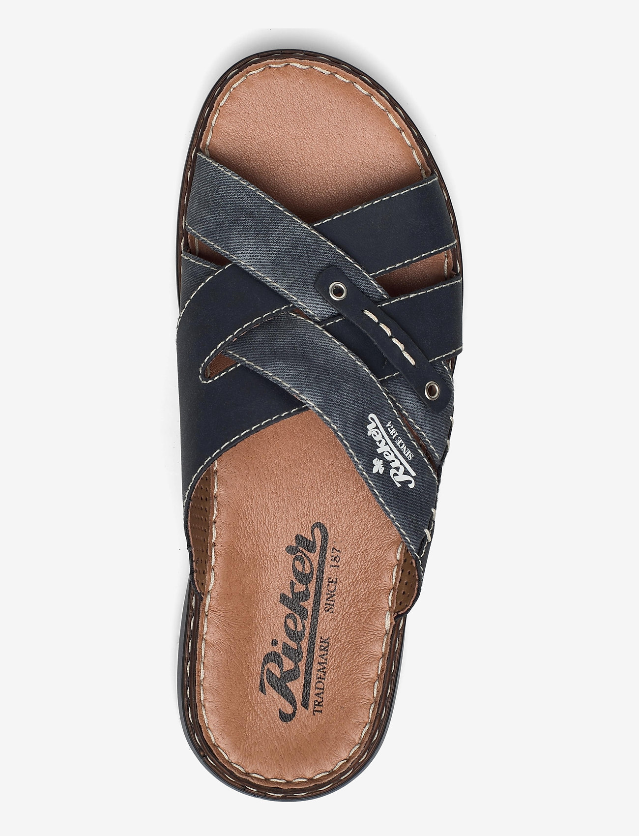 Rieker - Rieker Mens sandals 25199-22 Brown - mænd - blue - 3