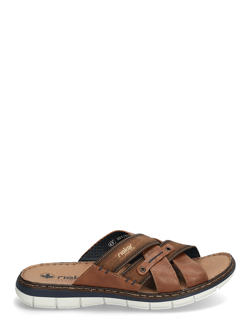 Rieker - Rieker mens sandals 25199-14 blue - sandalen - brown - 1