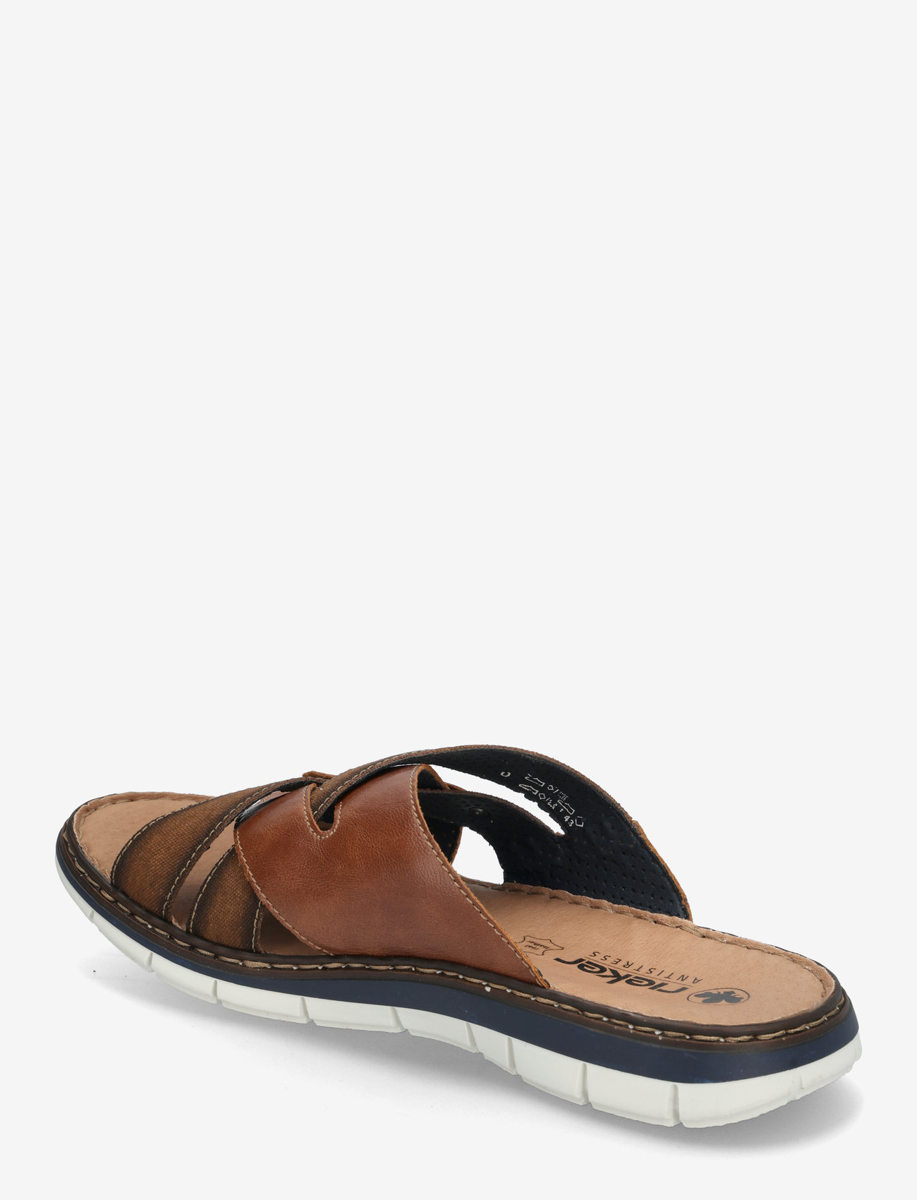 Rieker - Rieker mens sandals 25199-14 blue - brown - 2