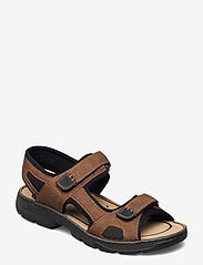 Rieker - 26156-25 - sandals - brown combination - 0