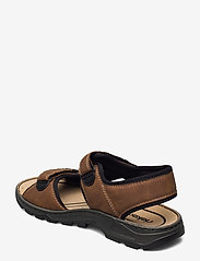 Rieker - 26156-25 - sandals - brown combination - 2